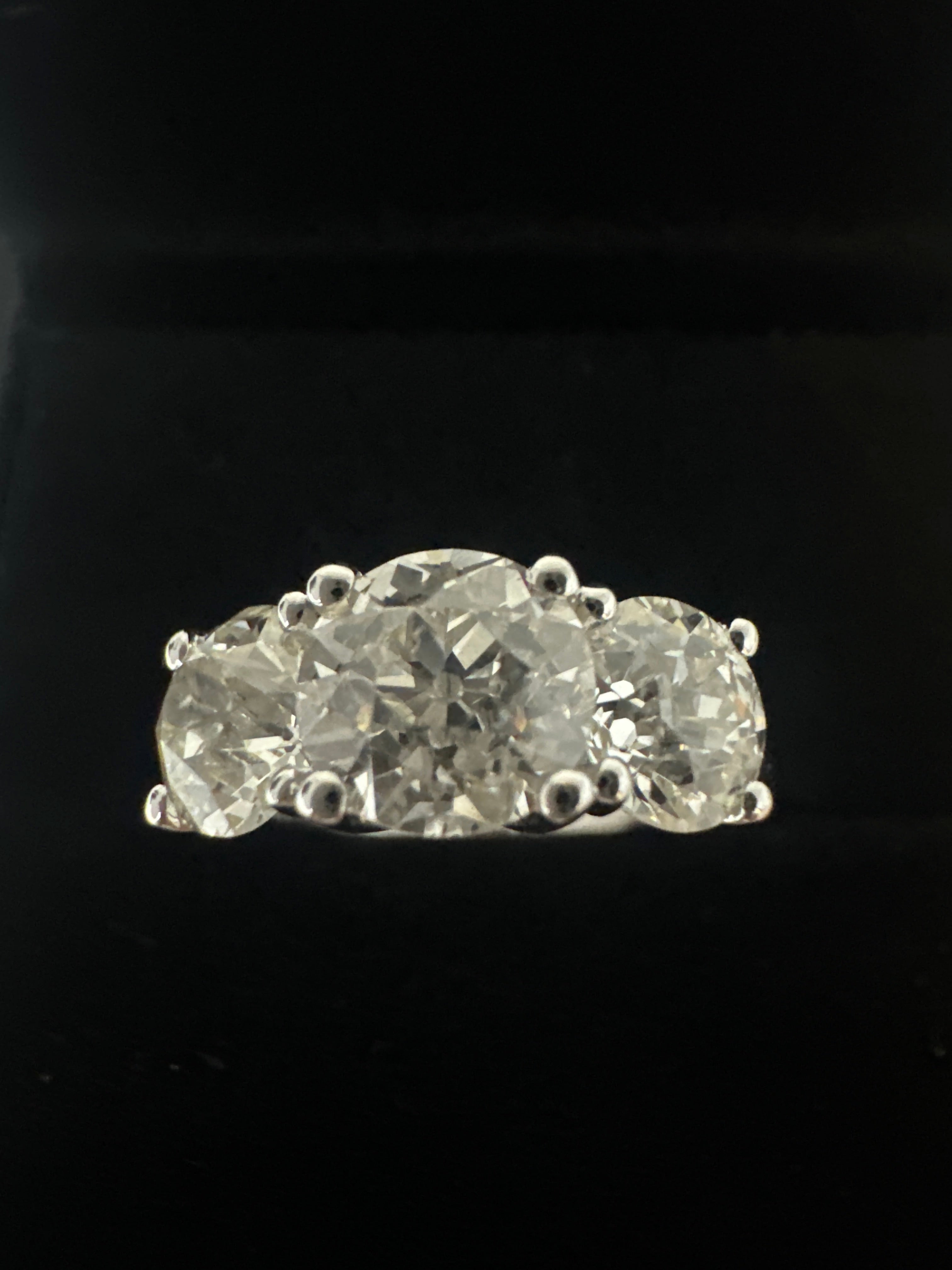 3.25CT OLD EUROPEAN CUT G DIAMOND RING ANC1830