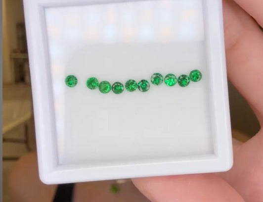 1ct Tsavorite Set 10pcs DXBCS4817