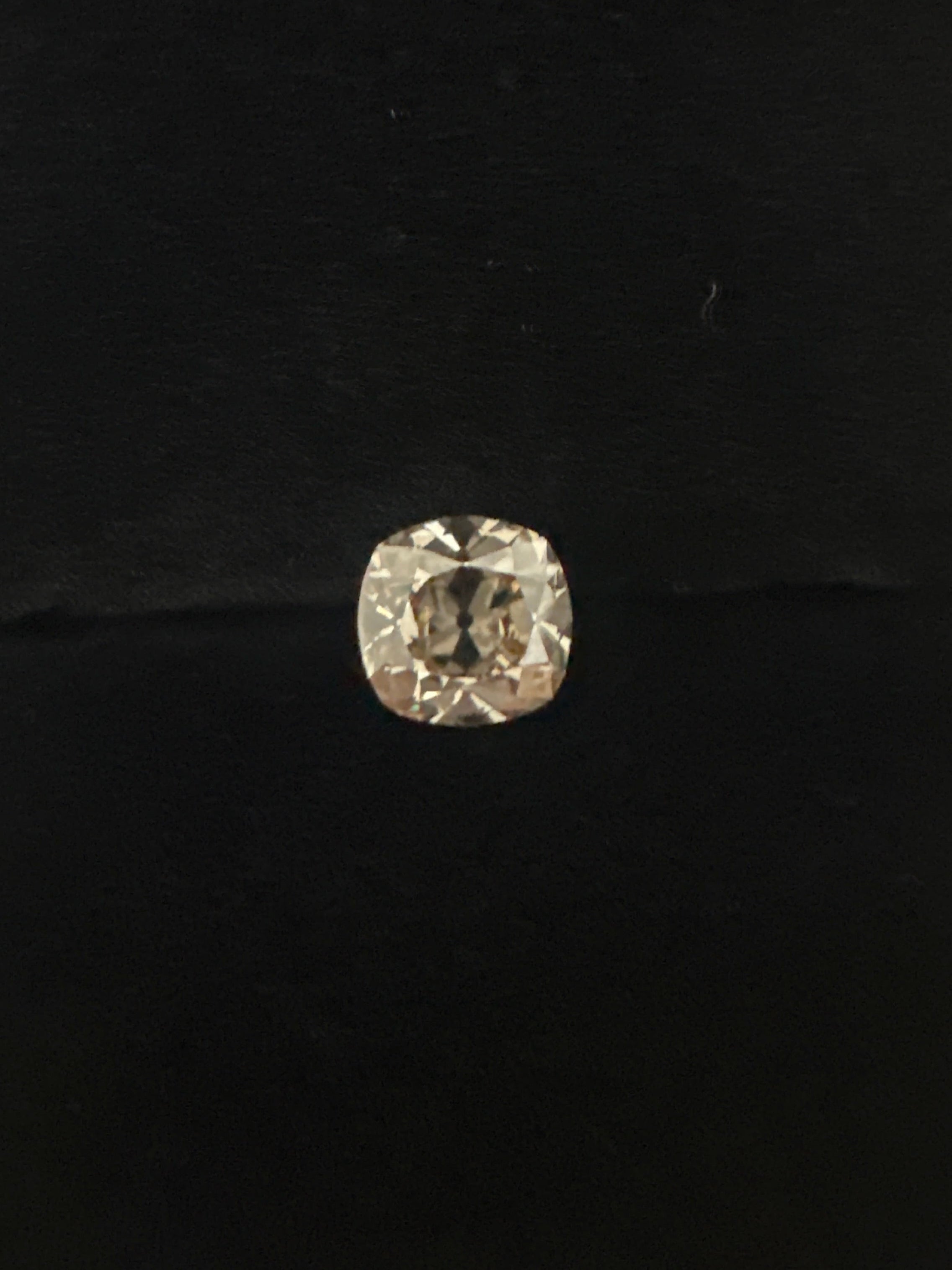 1.01CT OLD CUT CUSSION COGNAC DIAMOND ANC1835