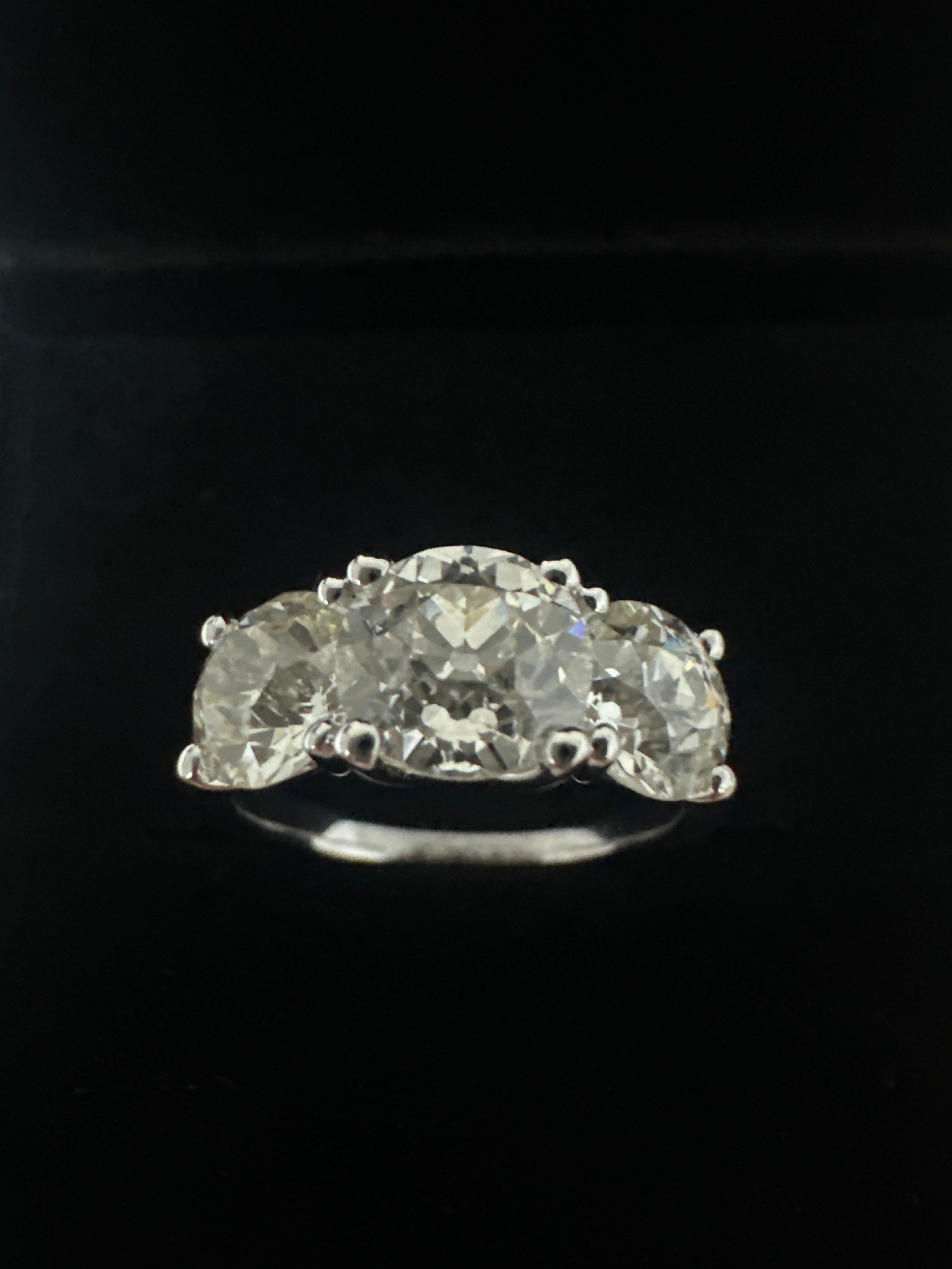 3.25CT OLD EUROPEAN CUT G DIAMOND RING ANC1830