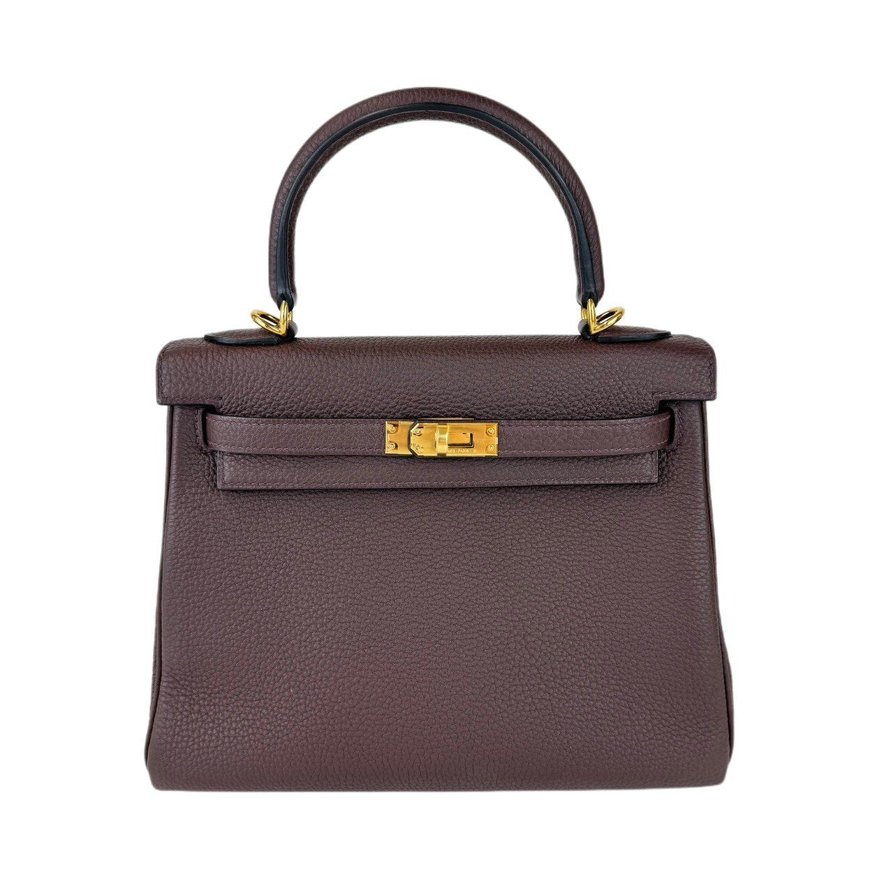 Hermes Kelly 25 Rouge Sellier Togo GHW #B SKCB-107866