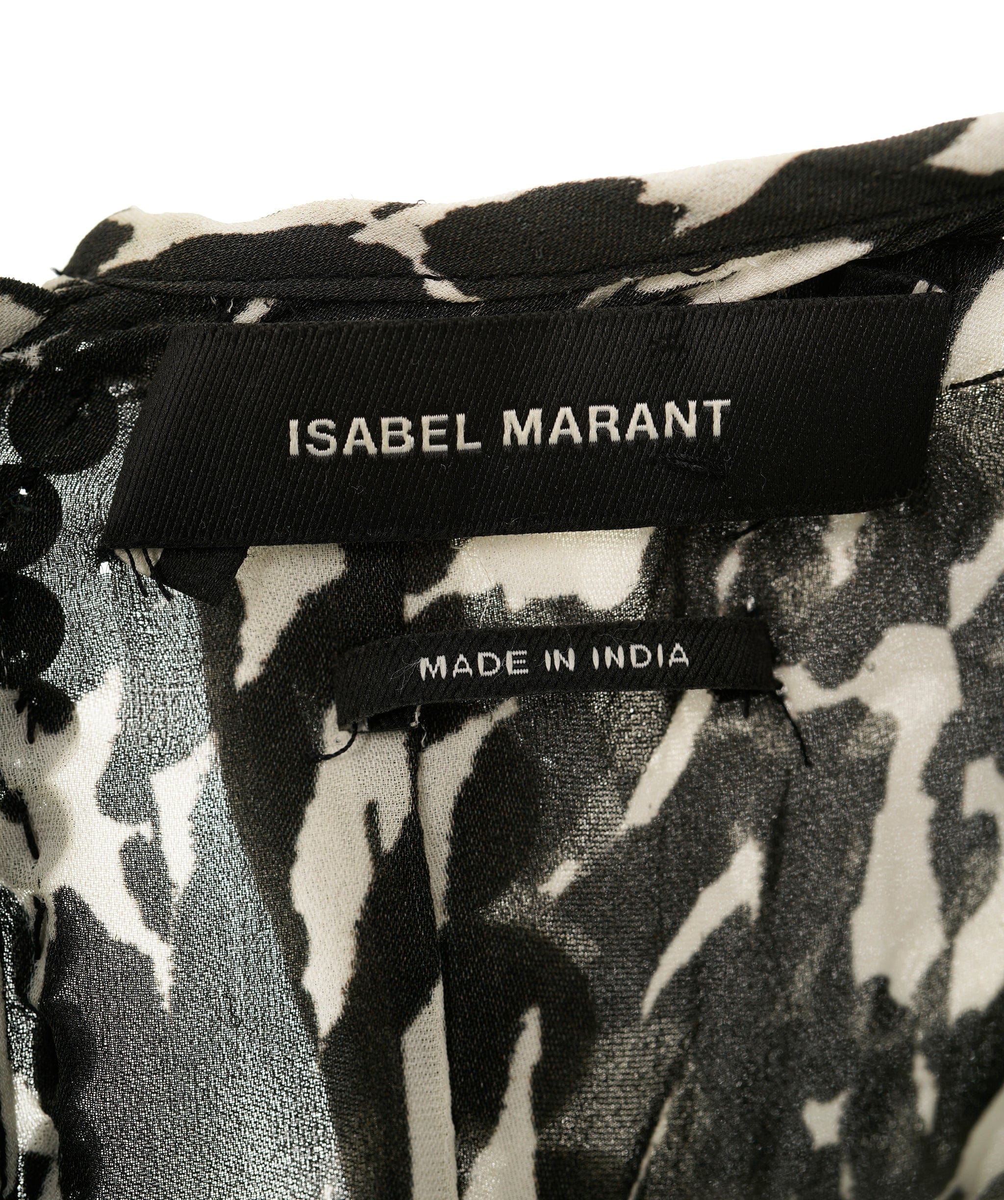 Isabel Marant Isabel Marant Black and White Dress with metal bead detail AVC1772