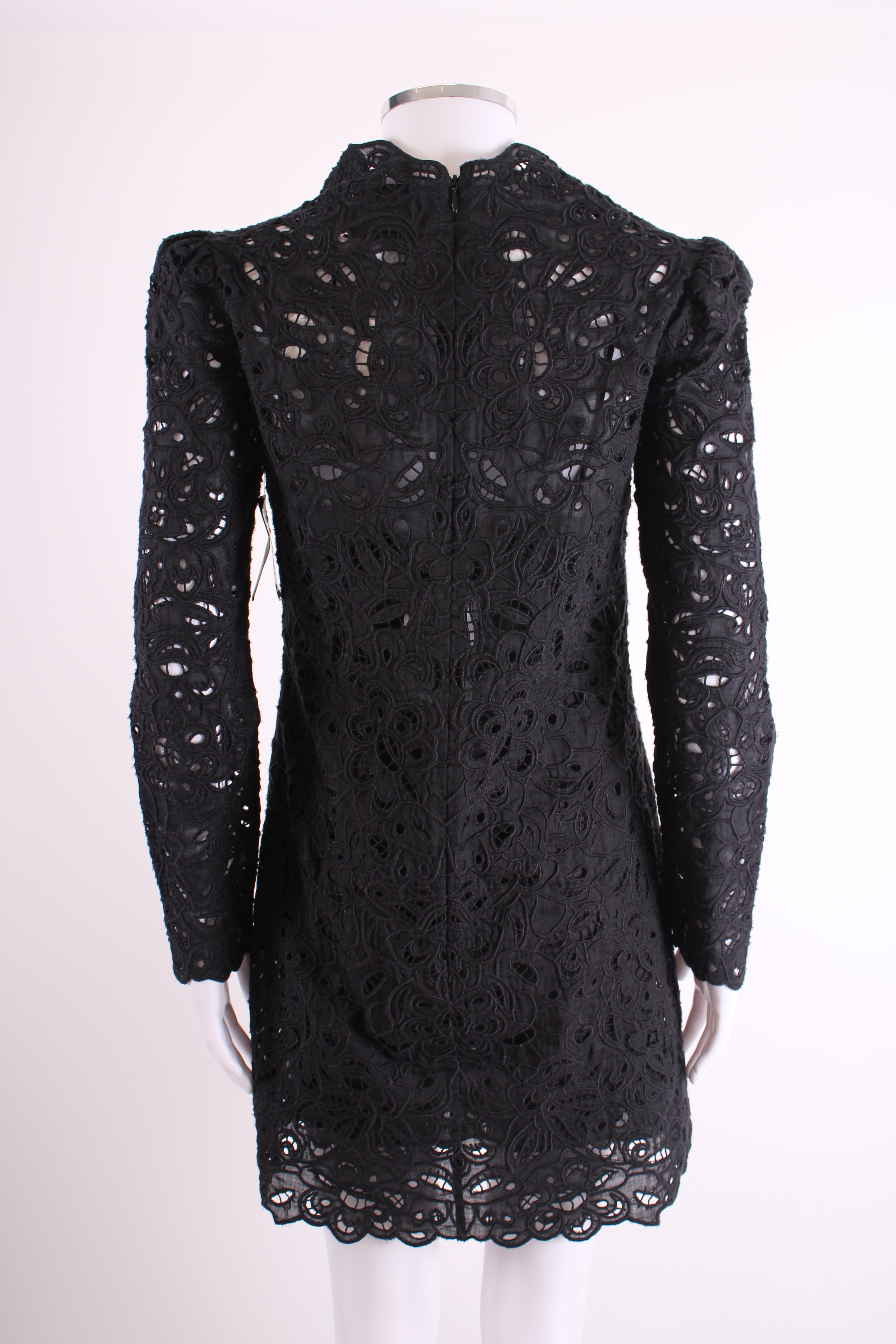 Isabel Marant Isabel Marant L/S Lace Dress Black 8
