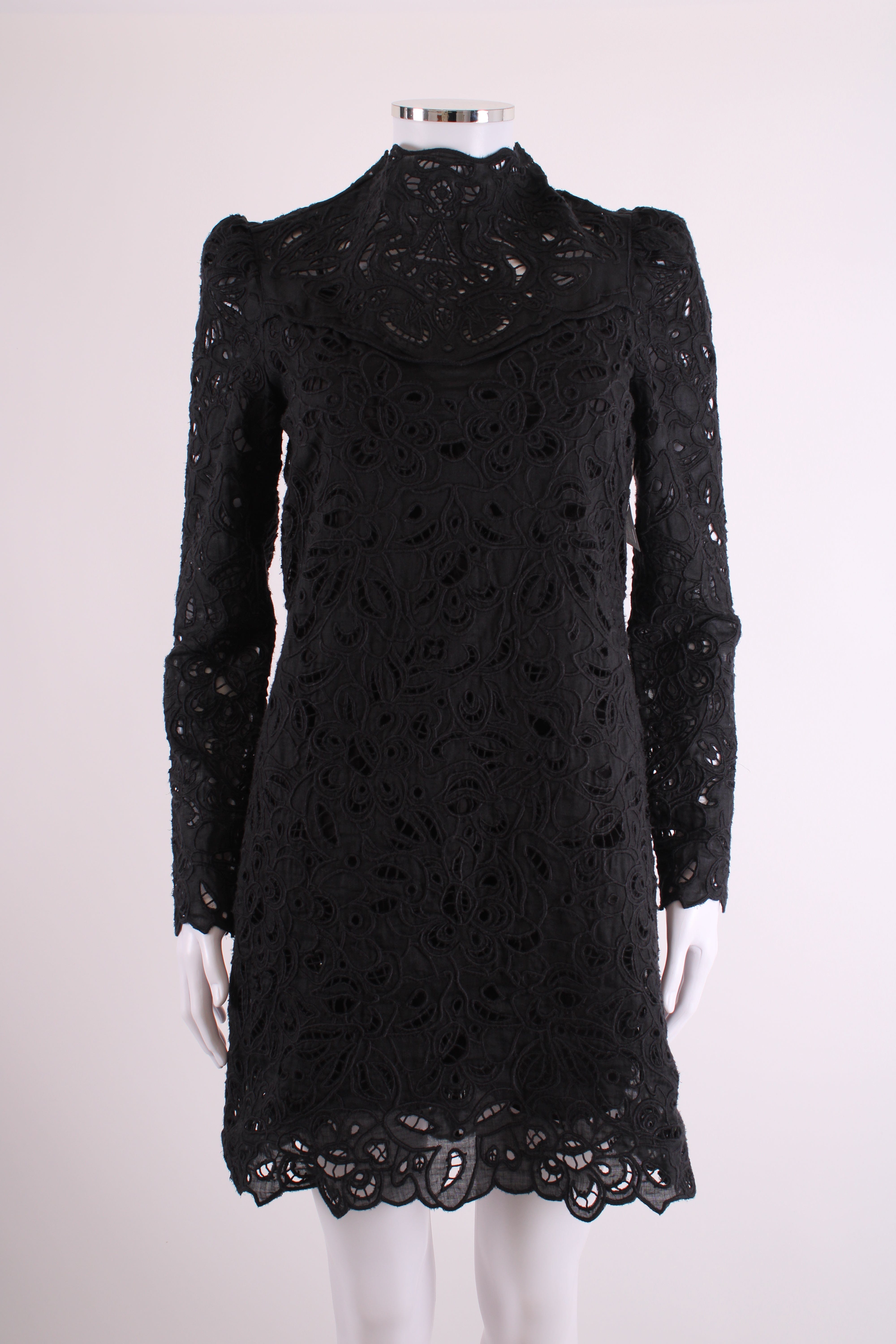 Isabel Marant Isabel Marant L/S Lace Dress Black 8