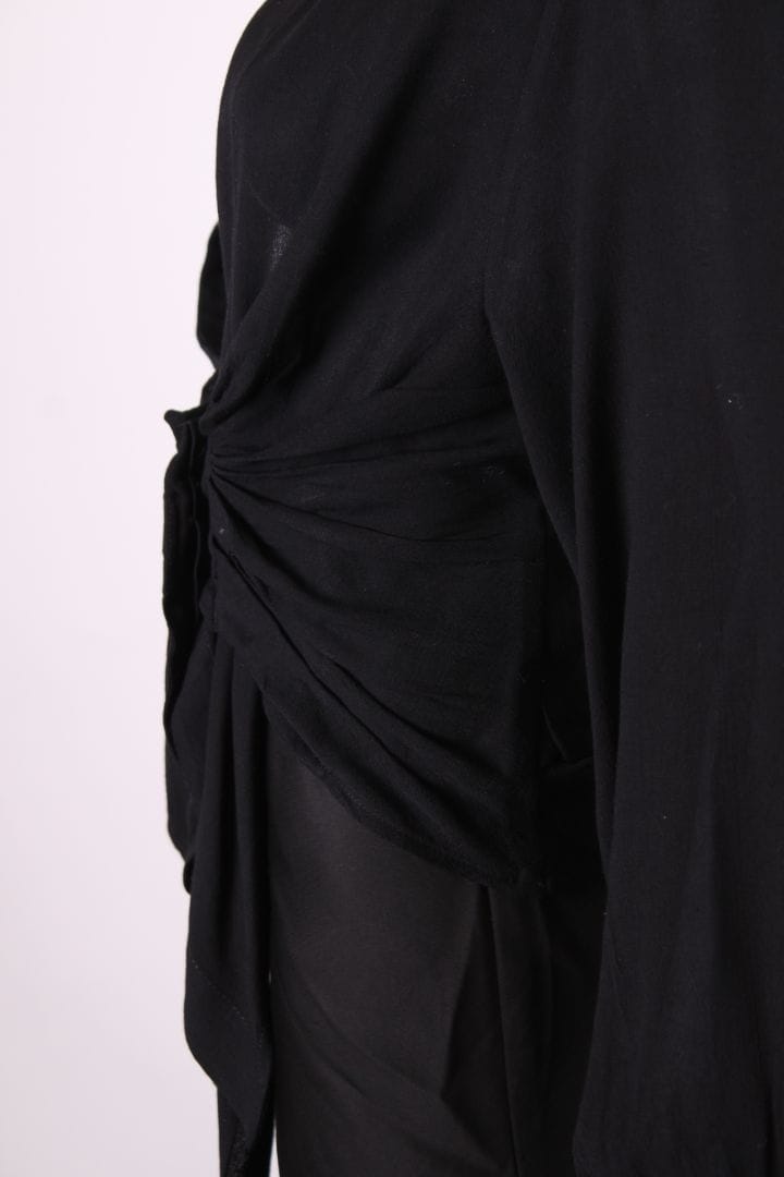 Jacquemus Jacquemus L/S Low V Neck Blouse Black 6