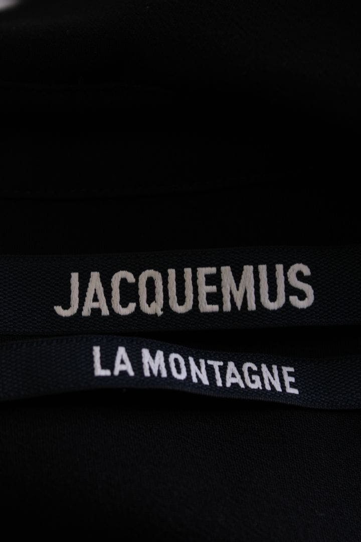 Jacquemus Jacquemus L/S Low V Neck Blouse Black 6