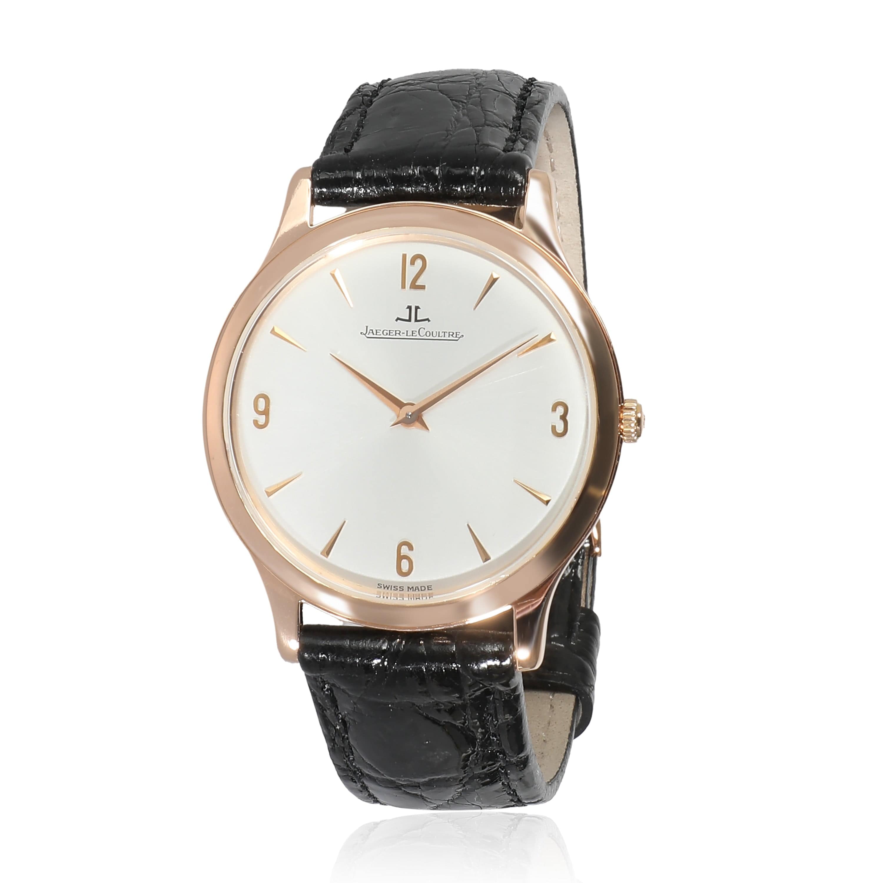 Jaeger-LeCoultre Jaeger LeCoultre Master Ultra-Thin 145.1.79.S Unisex Watch in 18kt Yellow Gold