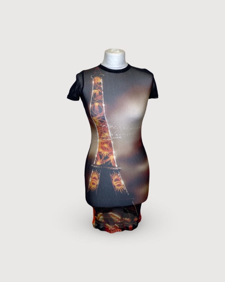 Jean Paul Gaultier Black / Orange Jean Paul Gaultier Dress, XS