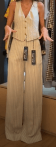 JEAN PAUL GAULTIER JEAN PAUL GAULTIER Pinstripes linen set AGC3813