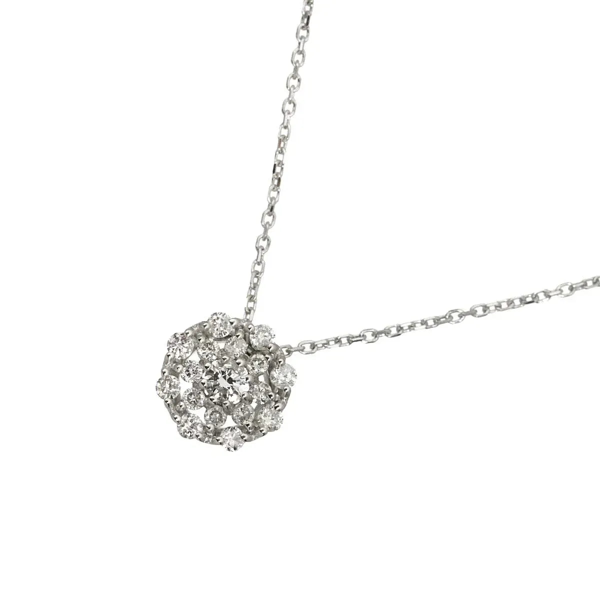 jewellery Diamond 0.10ct Necklace 18K WG White Gold 750 90316459