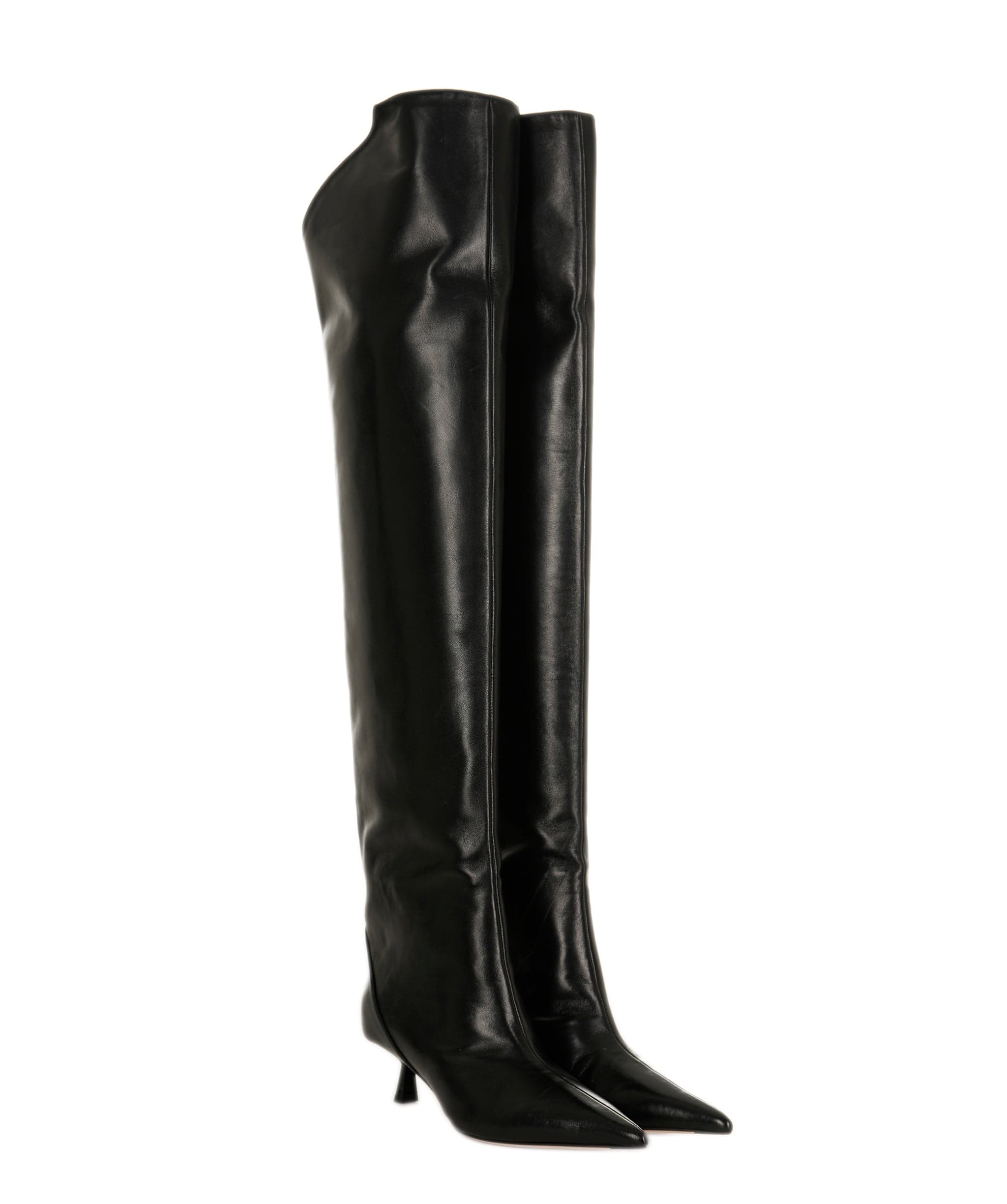Jimmy Choo Jimmy Choo leather thigh high boots 39.5 black  AVC1728
