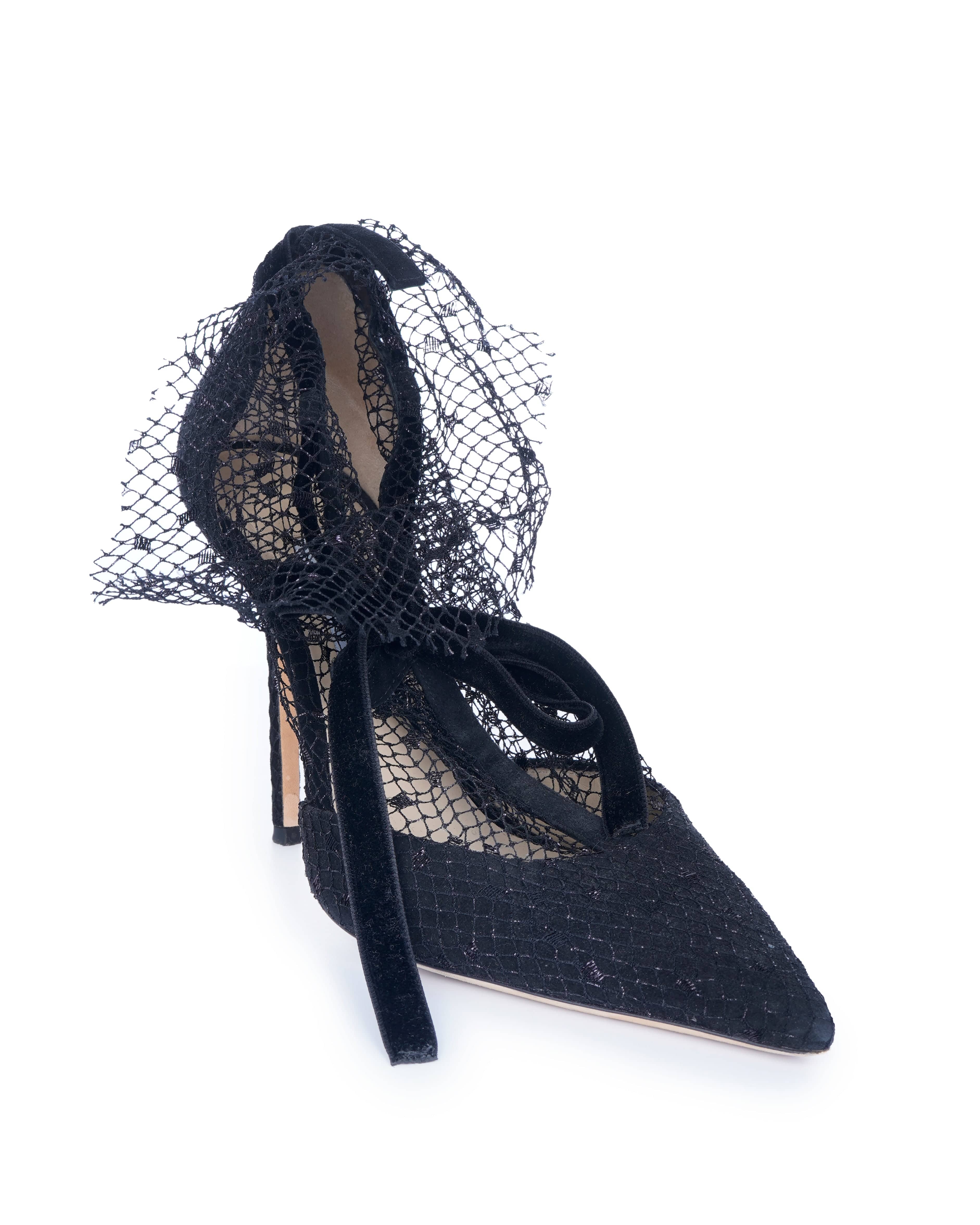 Jimmy Choo Jimmy Choo Black Lace Heels  ALC1515