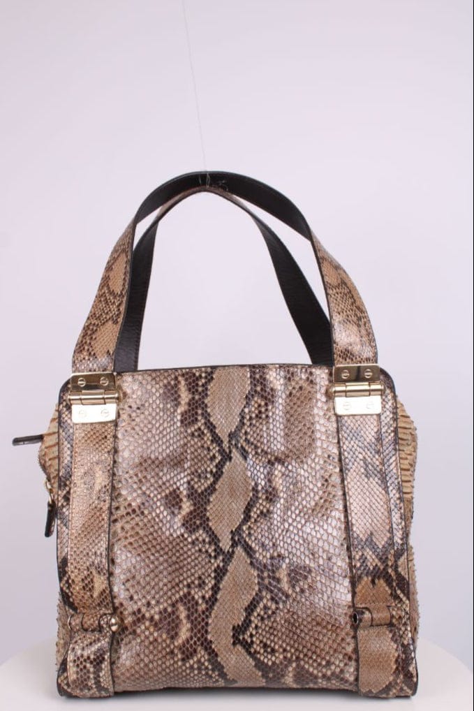 Jimmy Choo Jimmy Choo Python hobo bag Beige