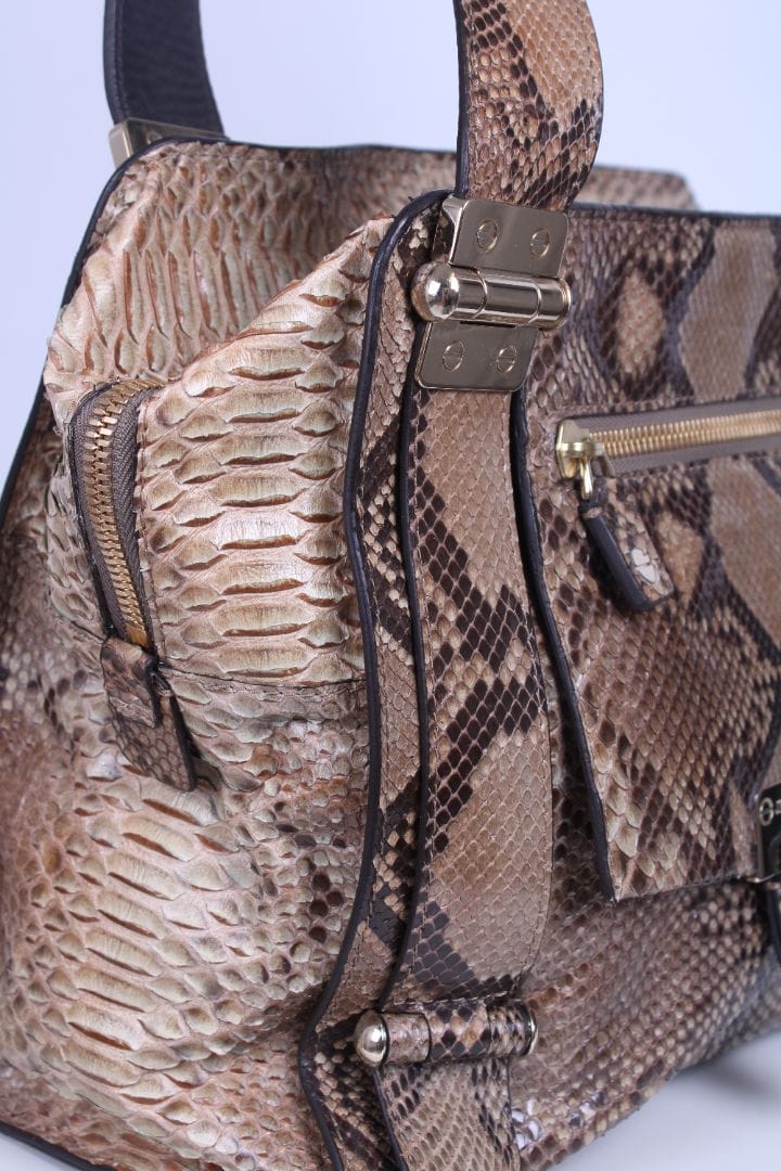 Jimmy Choo Jimmy Choo Python hobo bag Beige