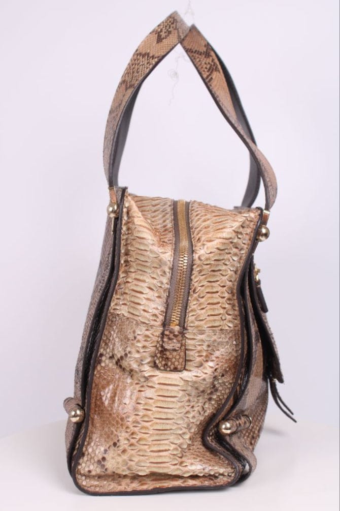 Jimmy Choo Jimmy Choo Python hobo bag Beige