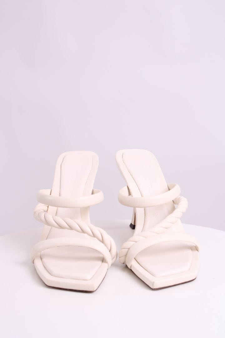 Jimmy Choo Jimmy Choo Diosa Twist Heels White 39.5