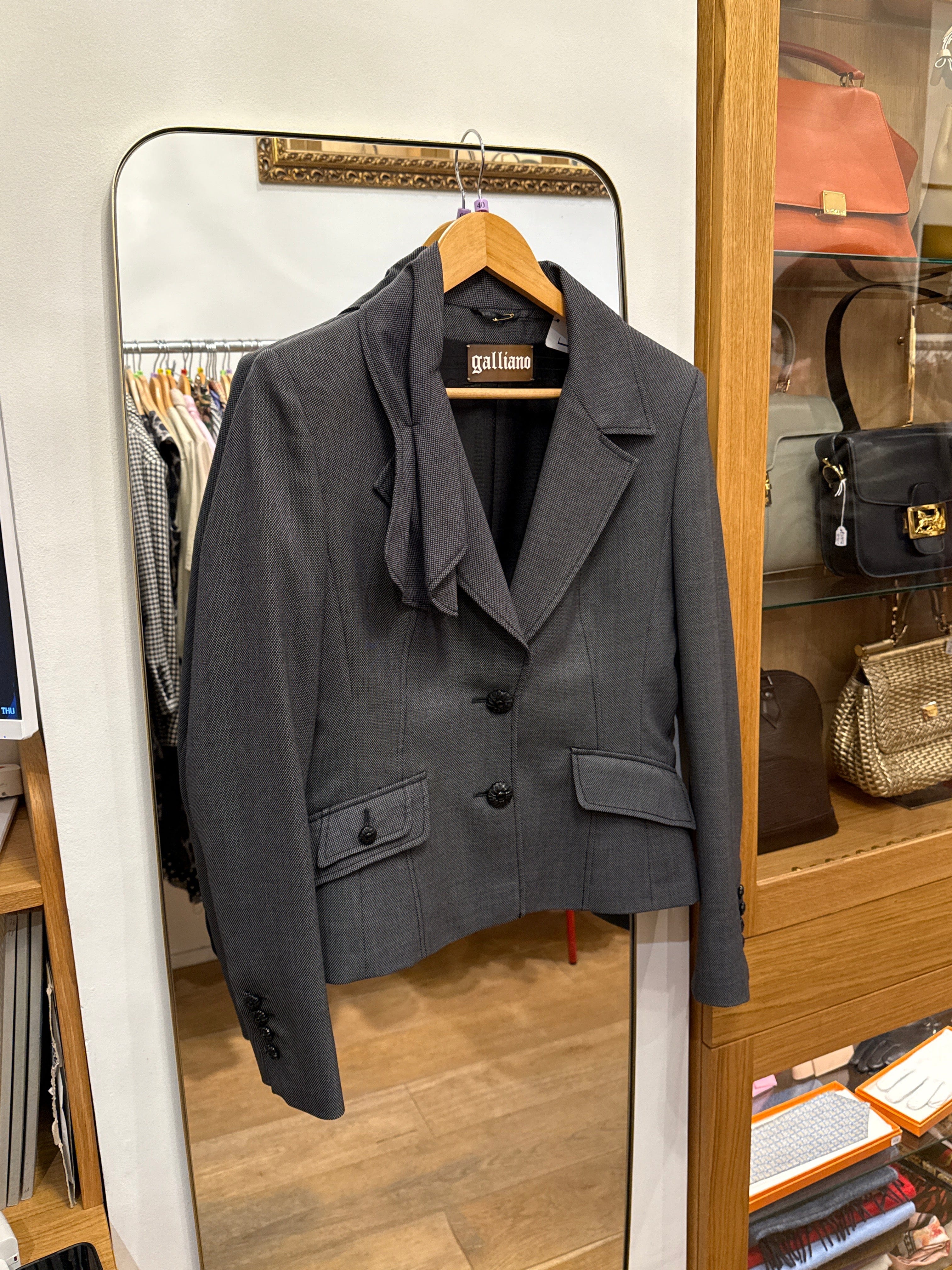John Galliano John Galliano Drapped collar jacket  AGC3050