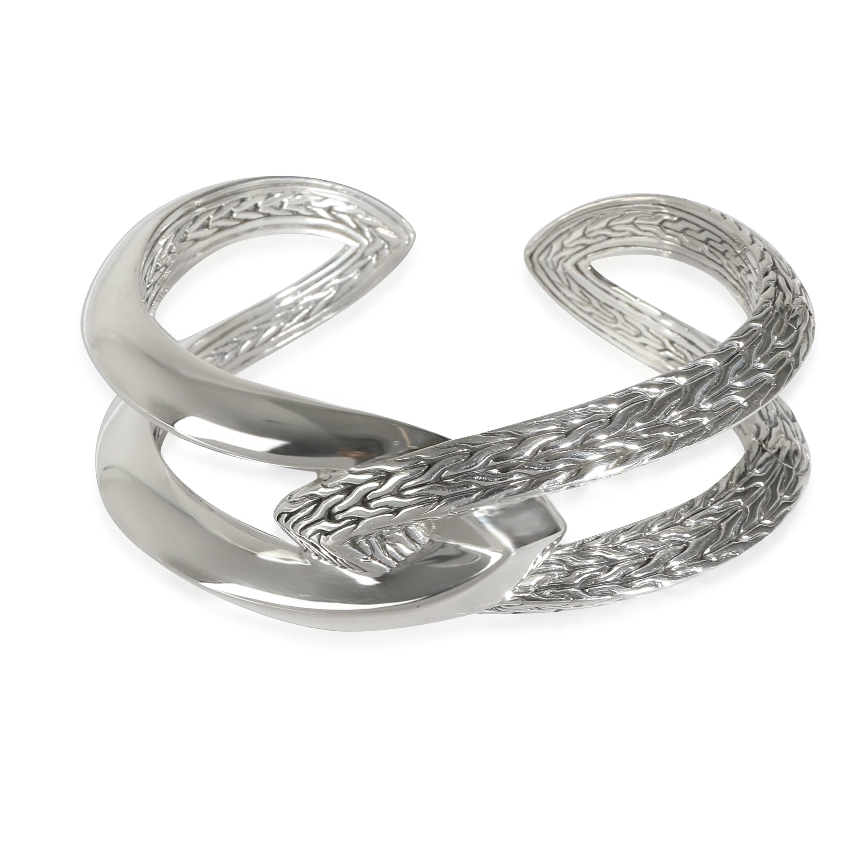 John Hardy John Hardy Classic Chain Cuff in Sterling Silver