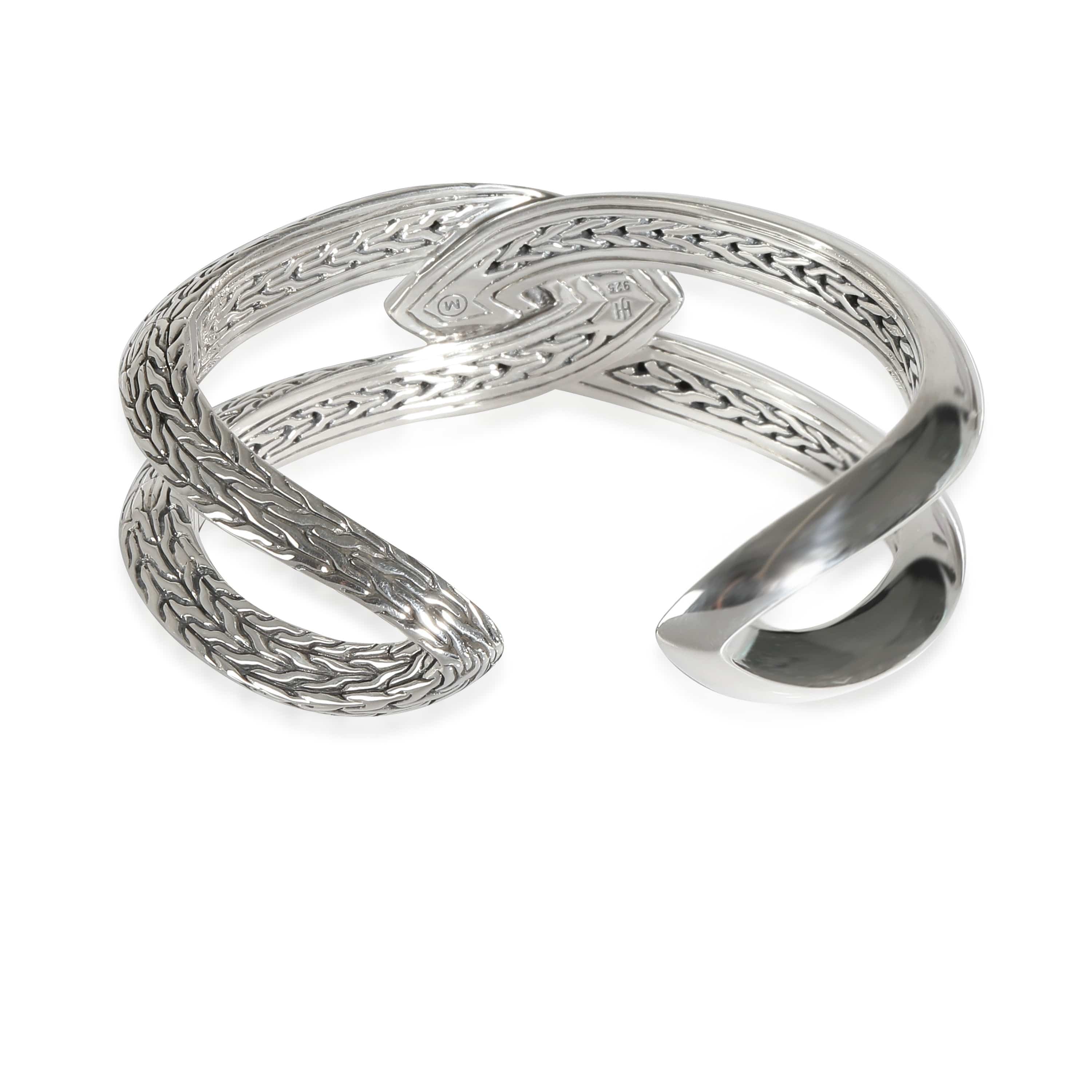 John Hardy John Hardy Classic Chain Cuff in Sterling Silver