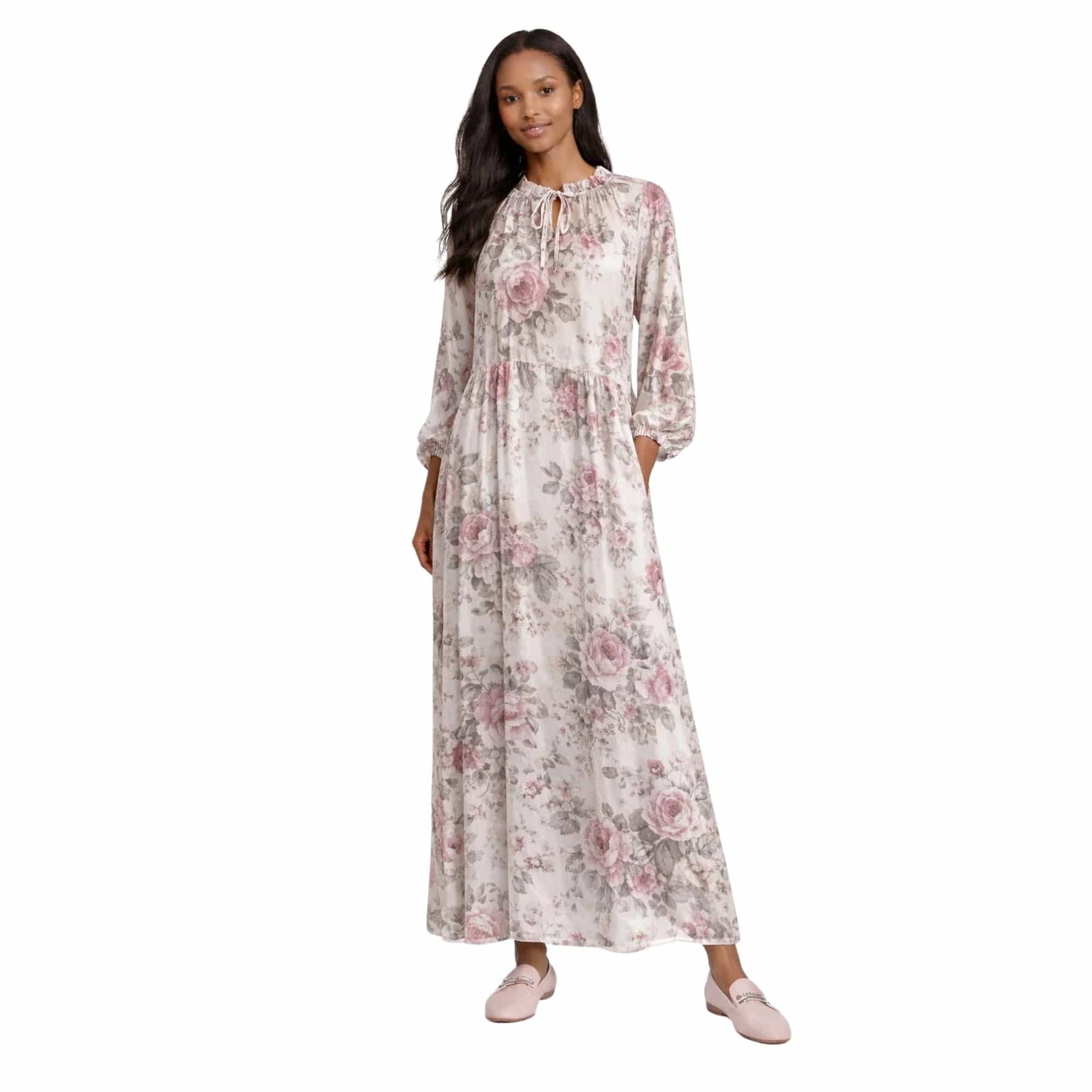 JOIE CLAIR FLOWY MAXI DRESS فستان “BLOSSOM WHISPER”