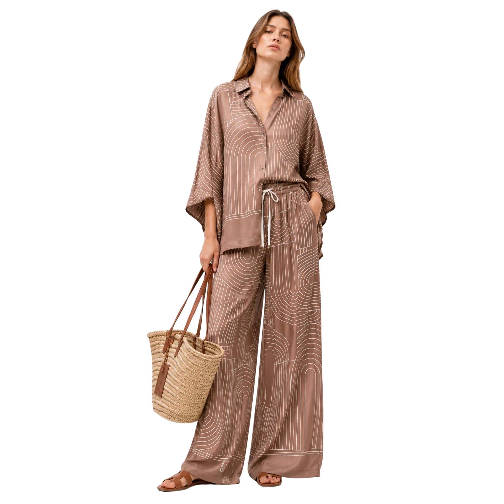 JOIE CLAIR MAZE LINE LOUNGE TWO-PIECE SET  زوج “STORY”