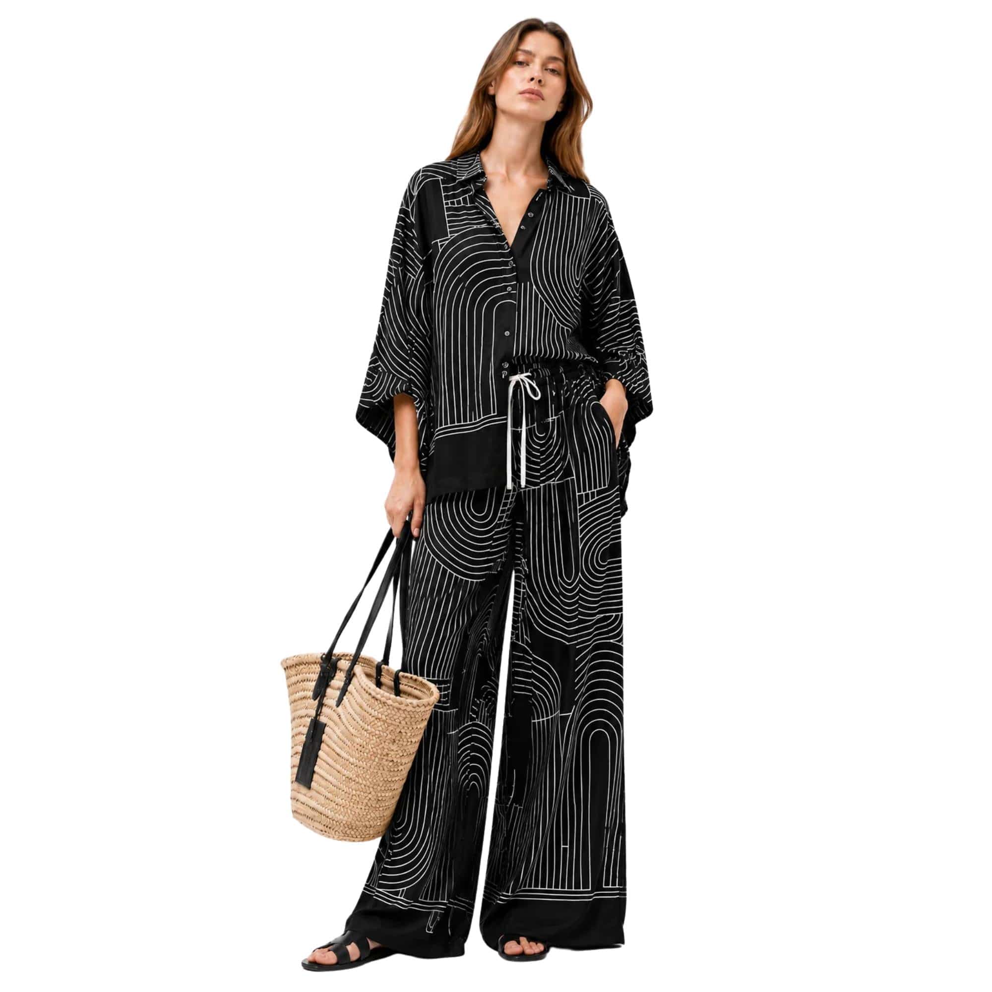 JOIE CLAIR MAZE LINE LOUNGE TWO-PIECE SET  زوج “STORY”