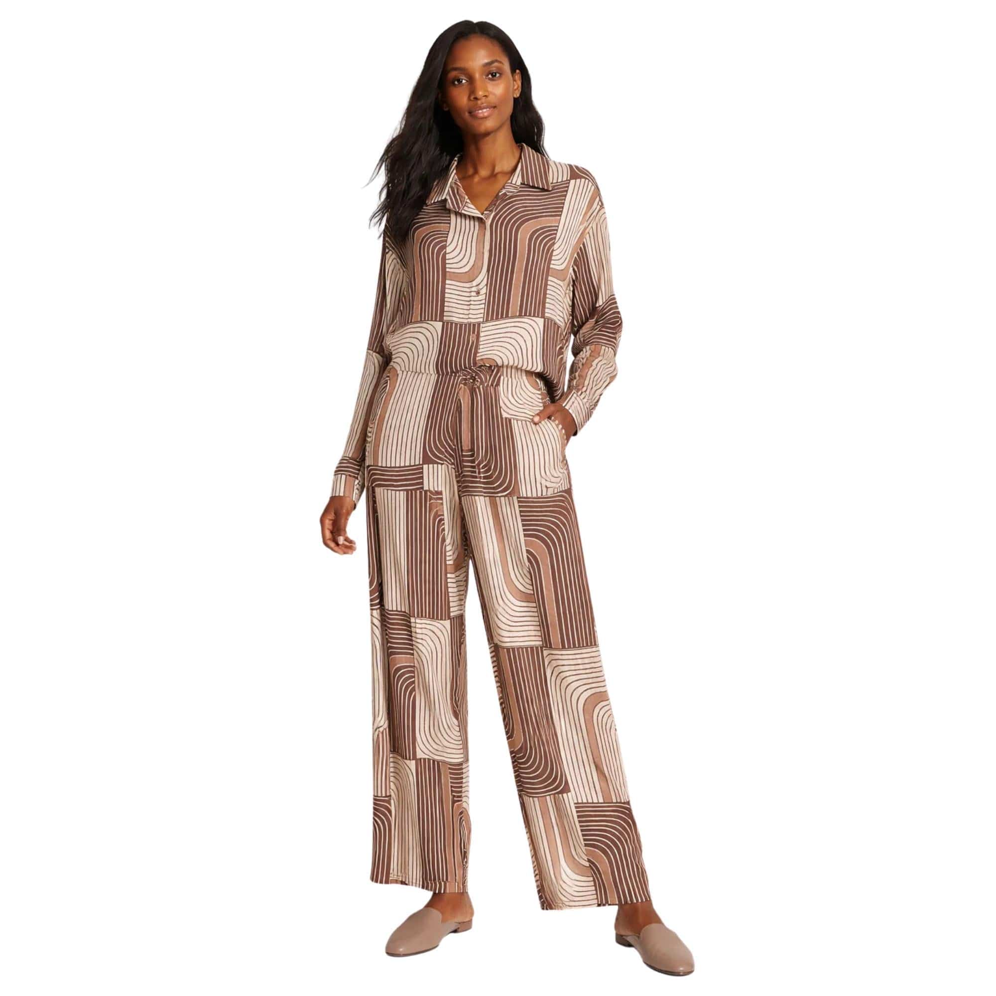 JOIE CLAIR WAVEFORM LUXE TWO-PIECE SET  زوج “RETRO MAZE”