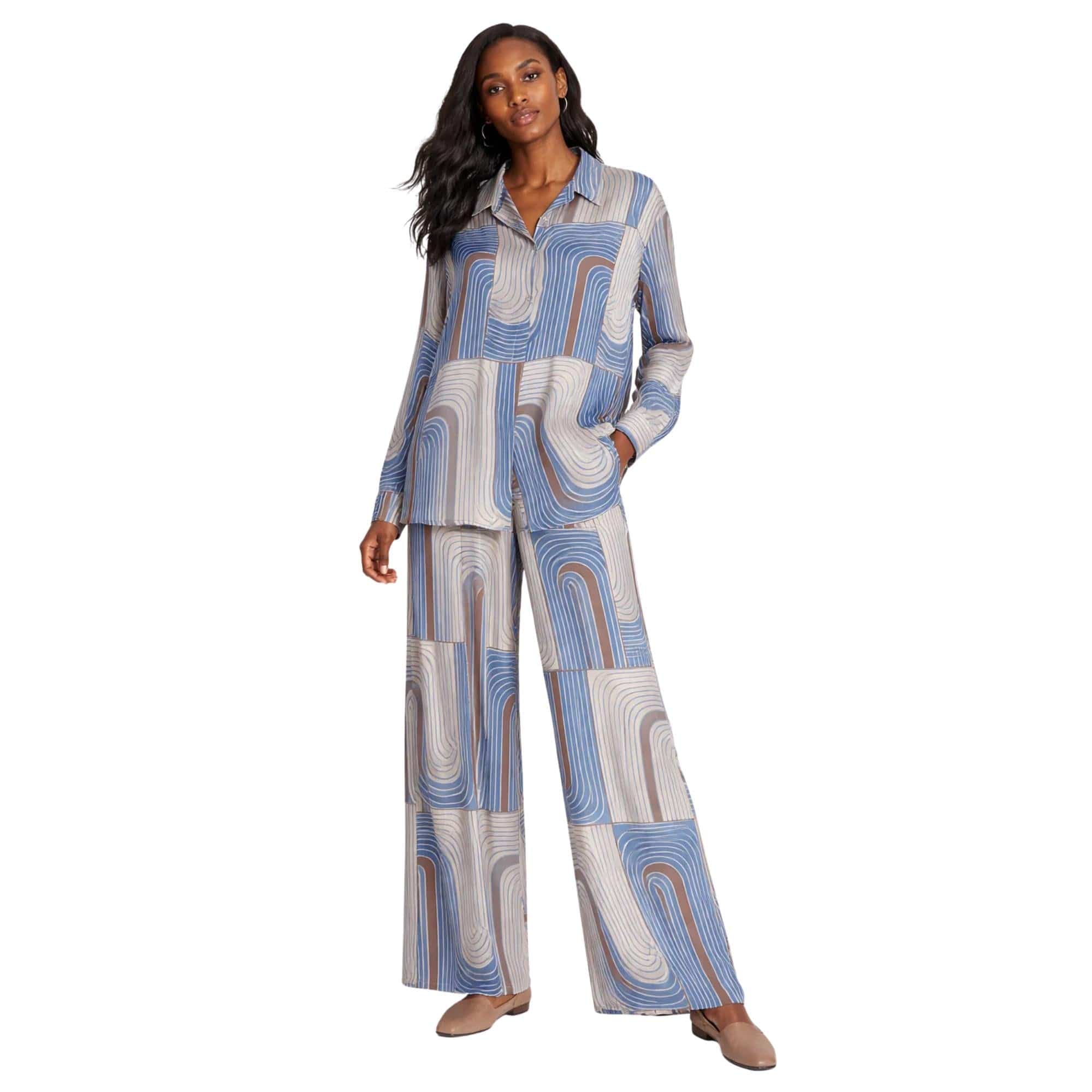 JOIE CLAIR WAVEFORM LUXE TWO-PIECE SET  زوج “RETRO MAZE”