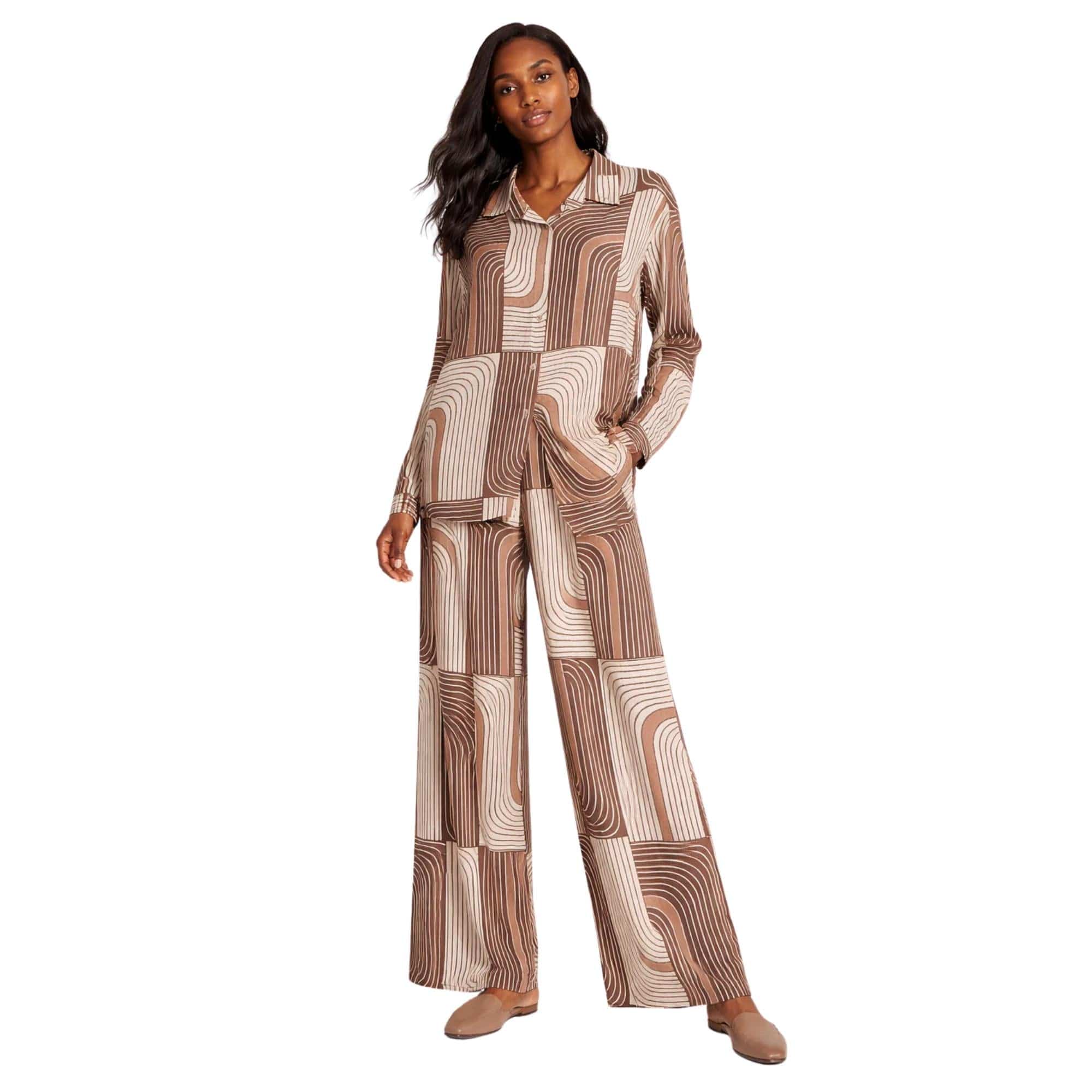 JOIE CLAIR WAVEFORM LUXE TWO-PIECE SET  زوج “RETRO MAZE”