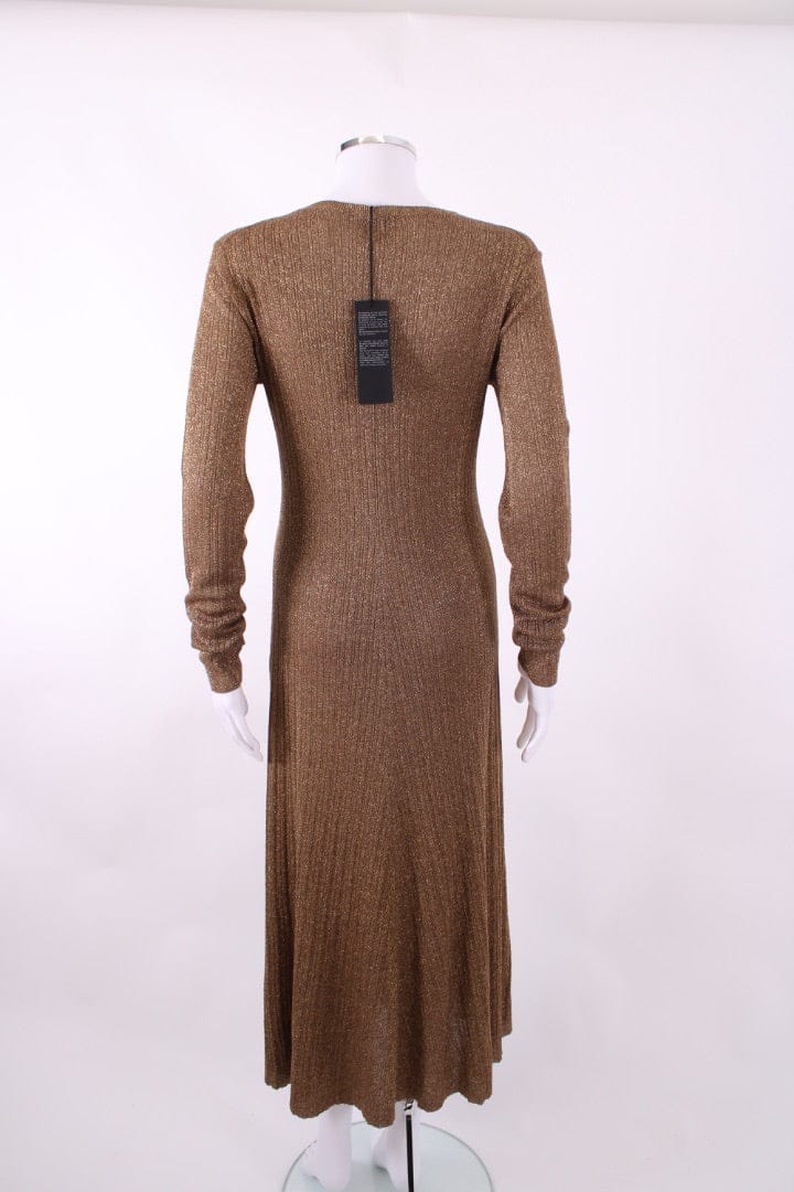 Joseph Joseph Gold Lurex Knit Dress Gold M
