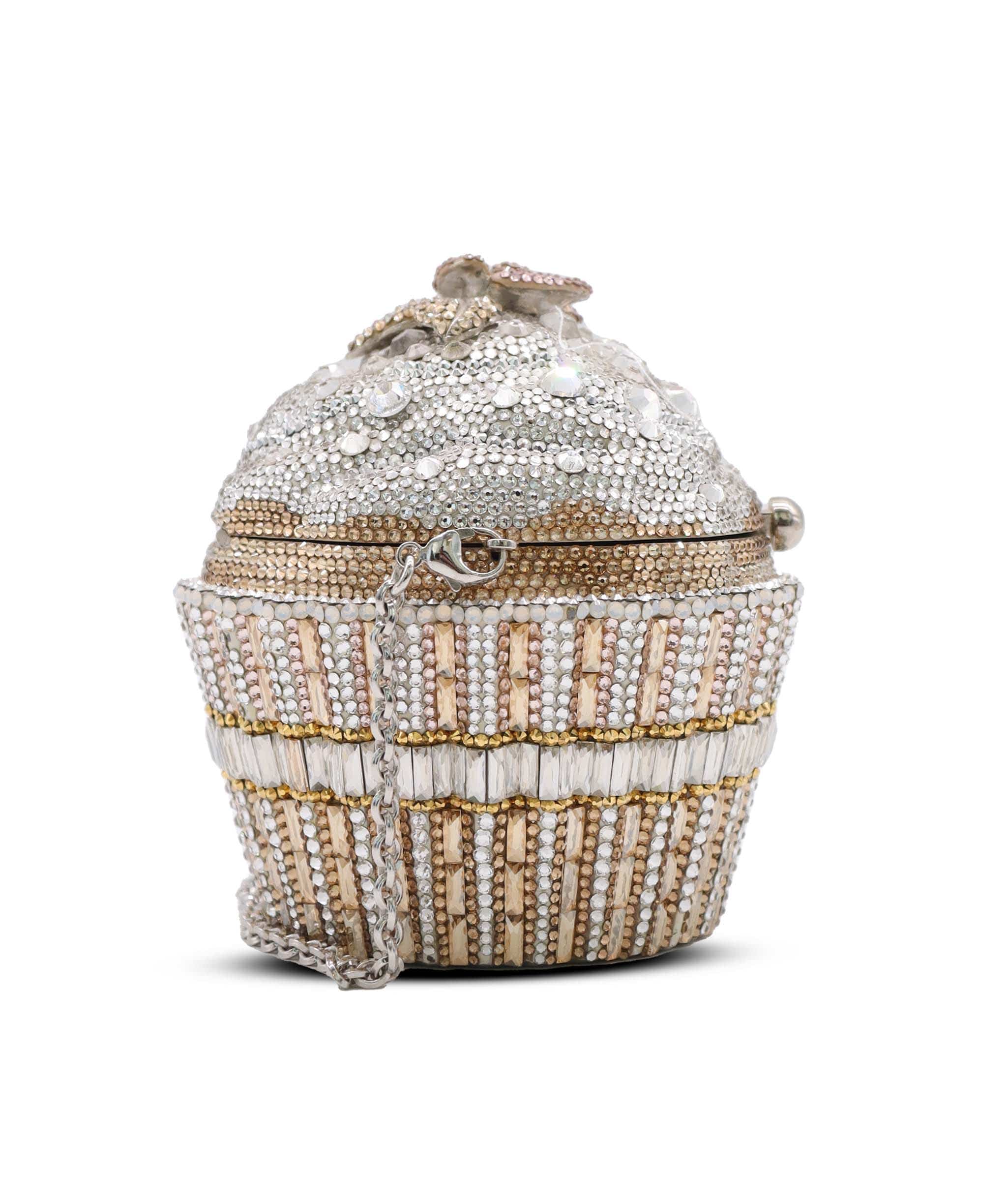 JUDUTH LEIBER JUDITH LEIBER LIMITED EDITION MINAUDIERE CUPCAKE CLUTH  ASC7290