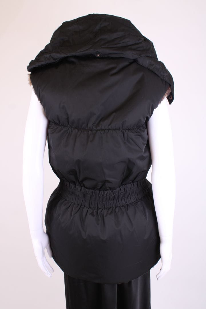 Junior Galtier Junior Galtier Faux Fur Reversible Gilet Black/ Brown S