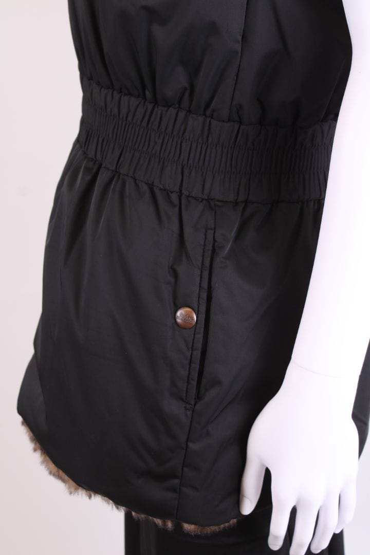 Junior Galtier Junior Galtier Faux Fur Reversible Gilet Black/ Brown S