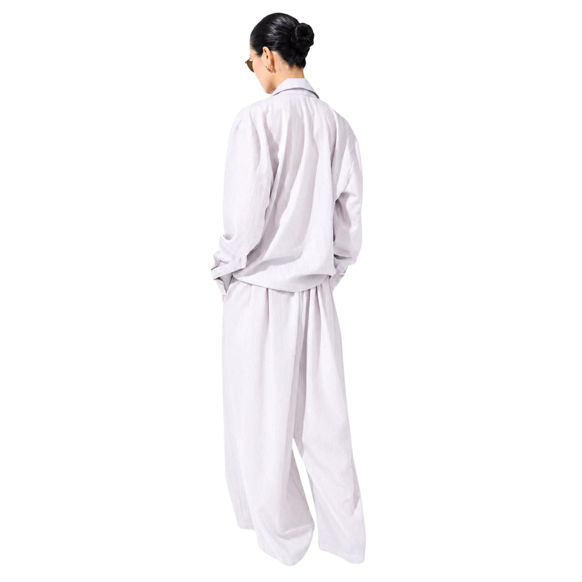STRIPED TWO-PIECE FLOW SET تعيين (SHIRT & PANTS) “CHEONGGYECHEON”