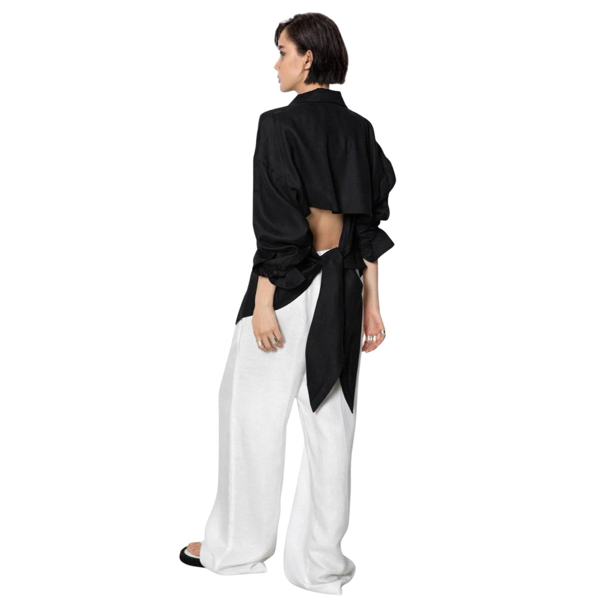 K-FASHION OPEN-BACK TIE SHIRT (قميص) “HAI”