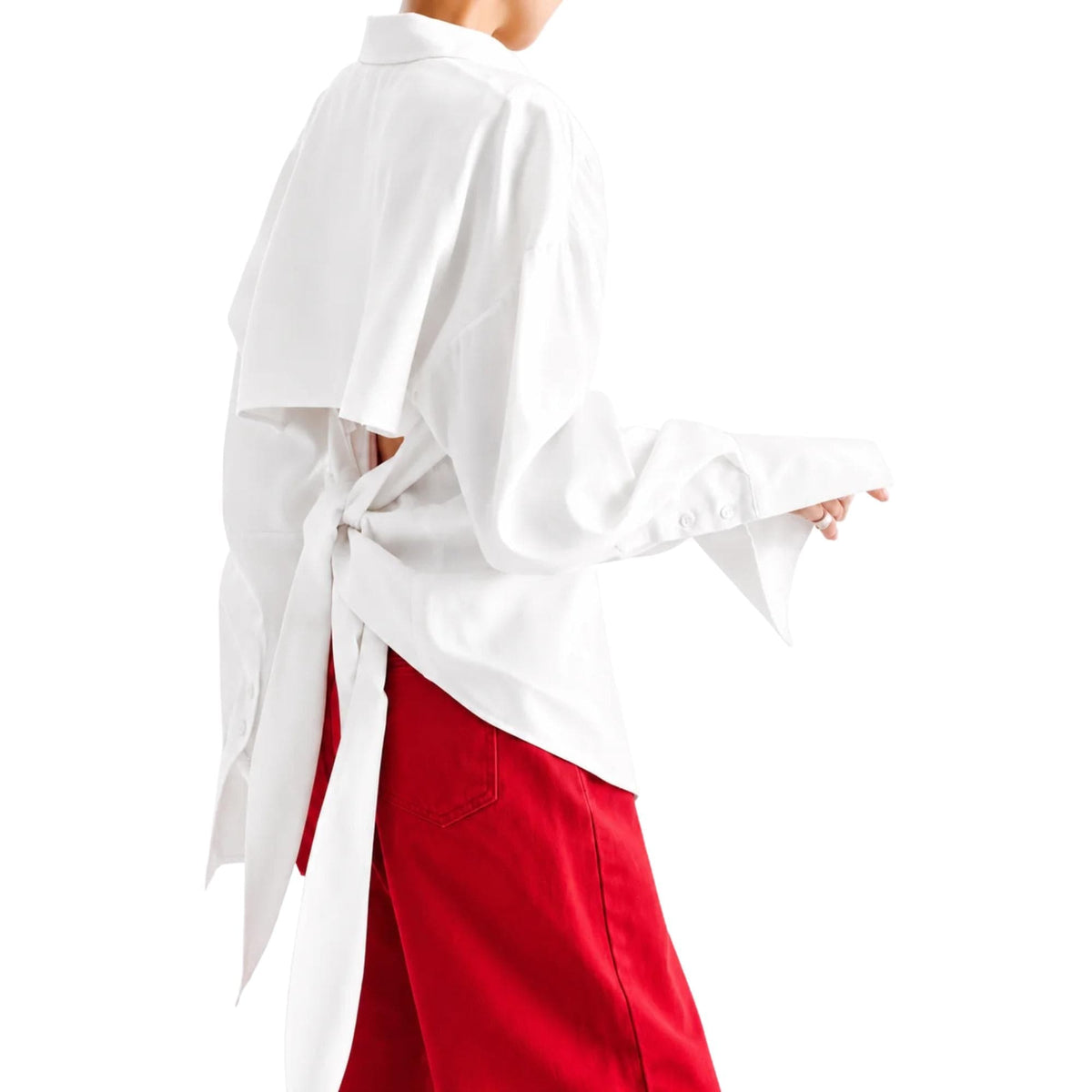 K-FASHION OPEN-BACK TIE SHIRT (قميص) “HAI”