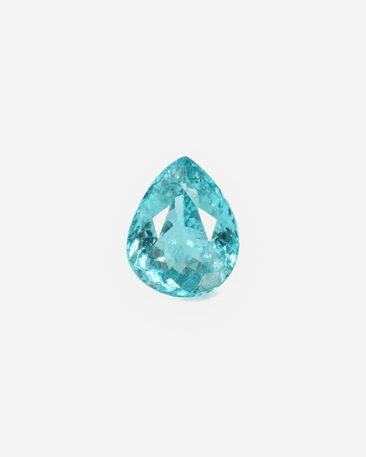L'or Ensé 2.07ct Paraiba Tourmaline Pear Gemstone