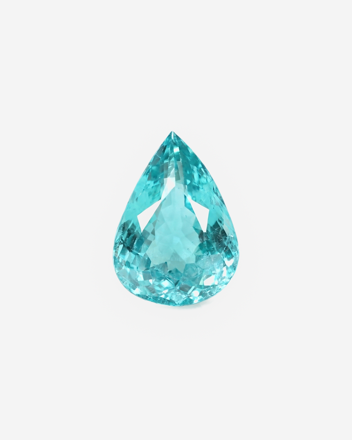L'or Ensé 3.11ct Paraiba Tourmaline Pear Gemstone