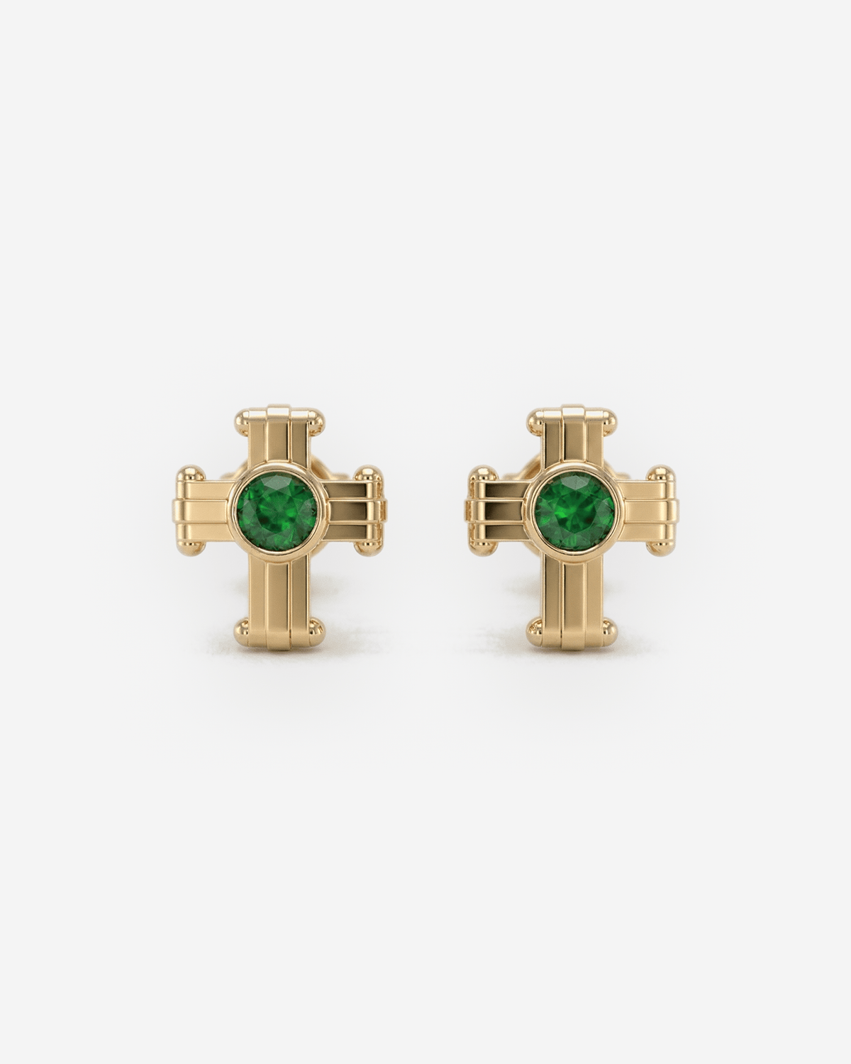 L'or Ensé Rivet Ear Cross Studs