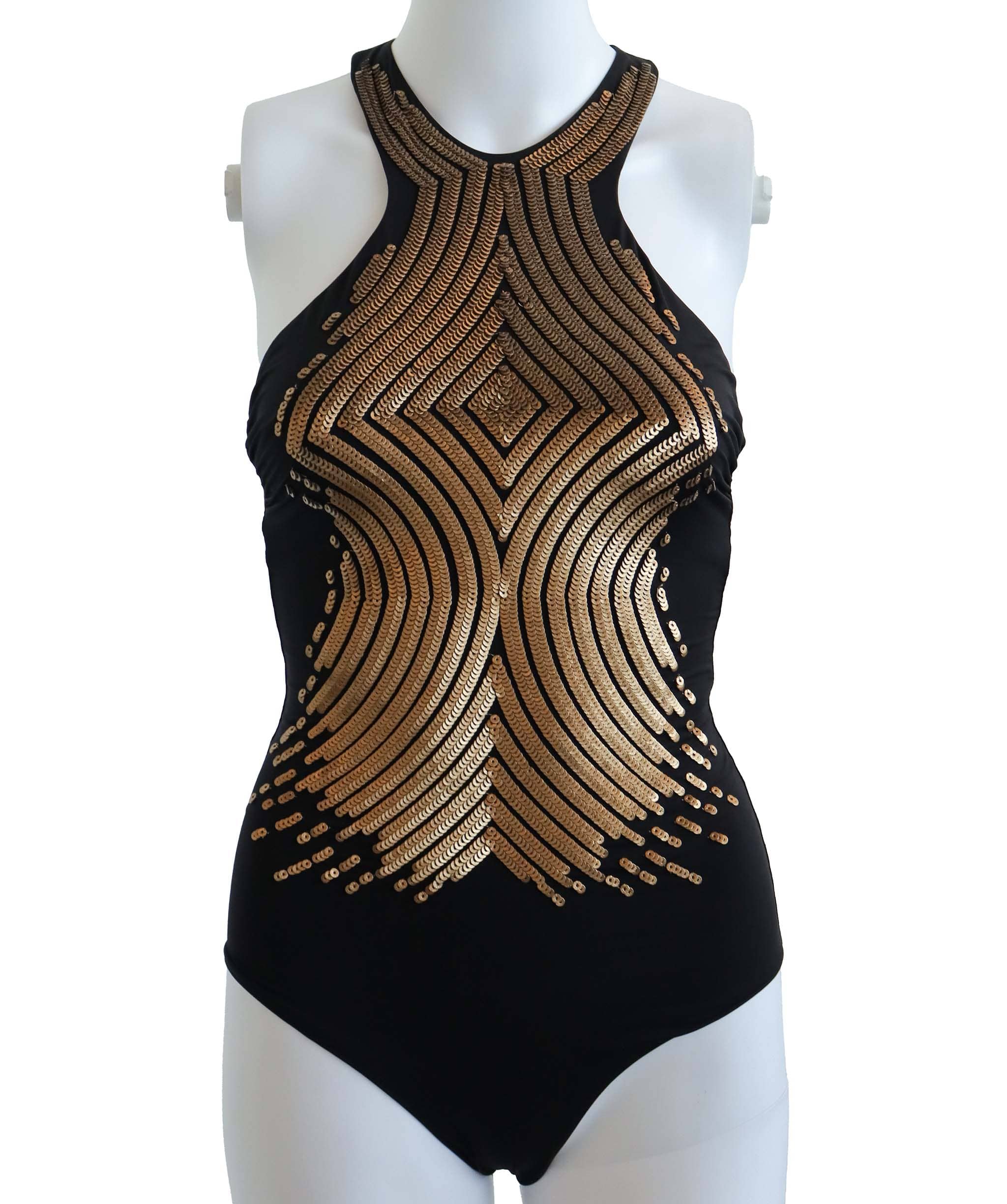 LA PERLA LA PERLA SWIMSUIT BLACK SIZE UK-8 ASC7275