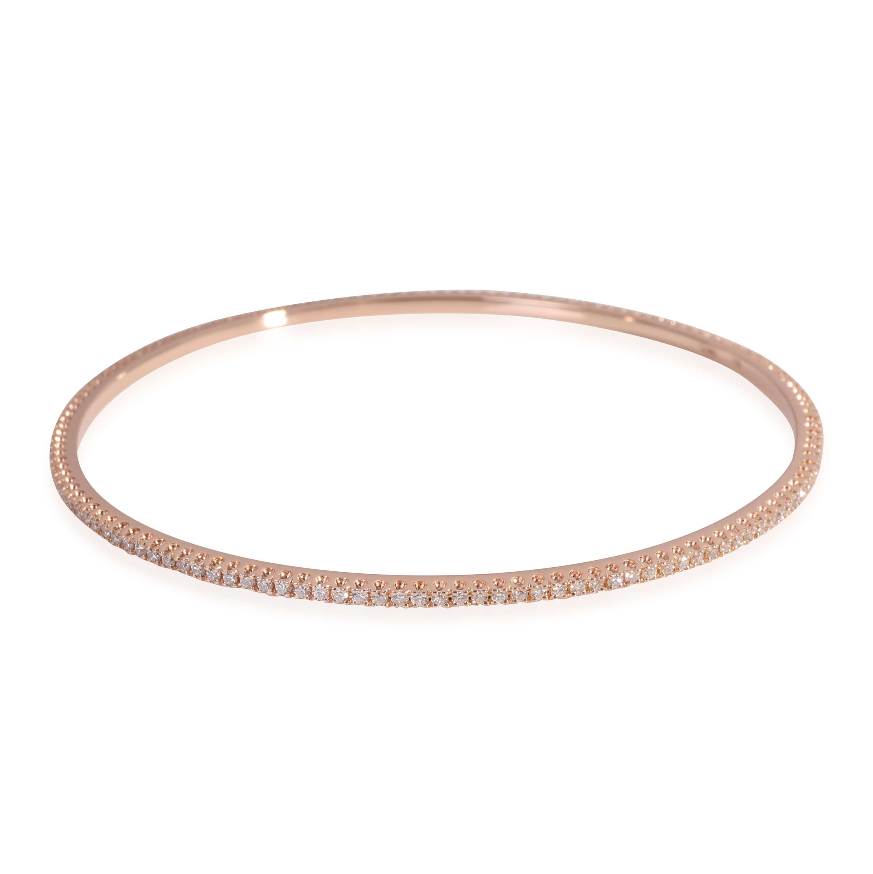 La Reina La Reina Diamond Bangle in 18k Rose Gold 1 CTW