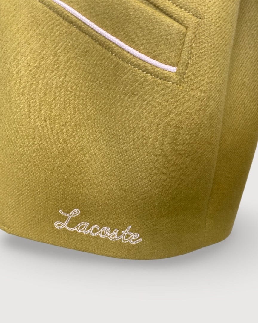 Lacoste X Golf Le Fleur Yellow Lacoste X Golf Le Fleur Varsity Jacket, L