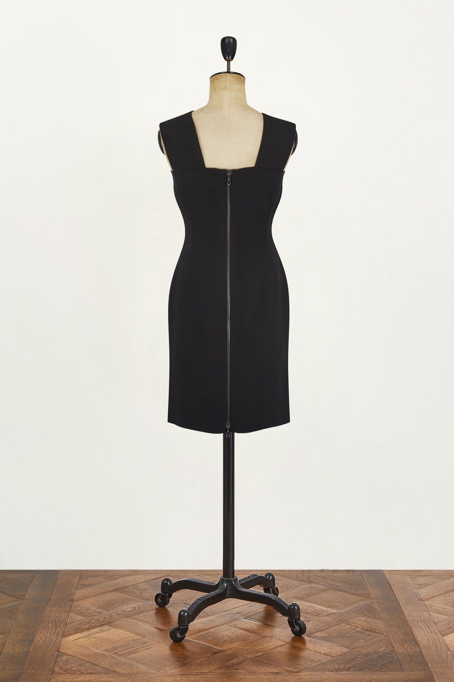 Lanvin Lanvin Little Black Dress with Bold Bronze Hardware Details AGC1570