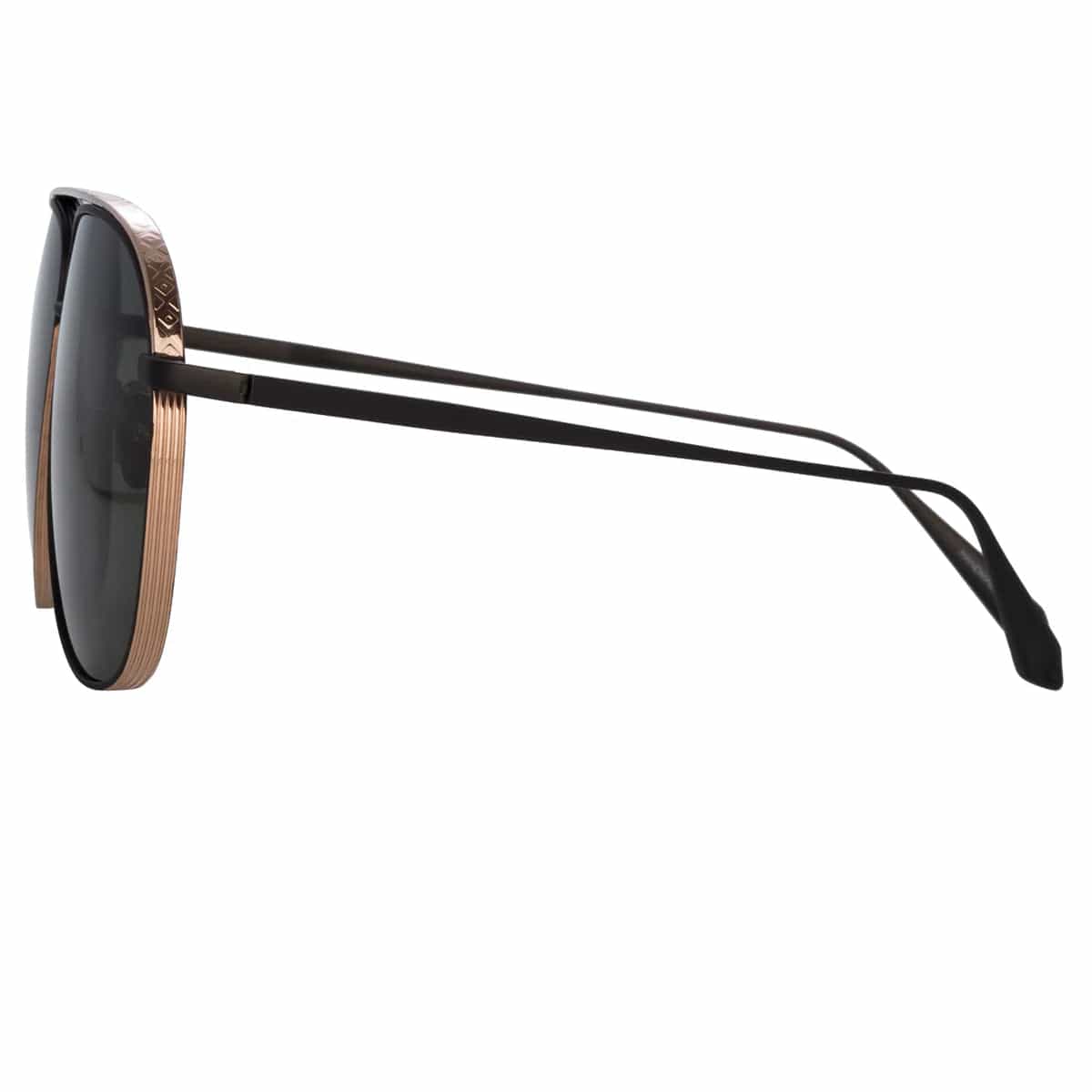 Linda Farrow MATIS AVIATOR SUNGLASSES IN BLACK ANC1084