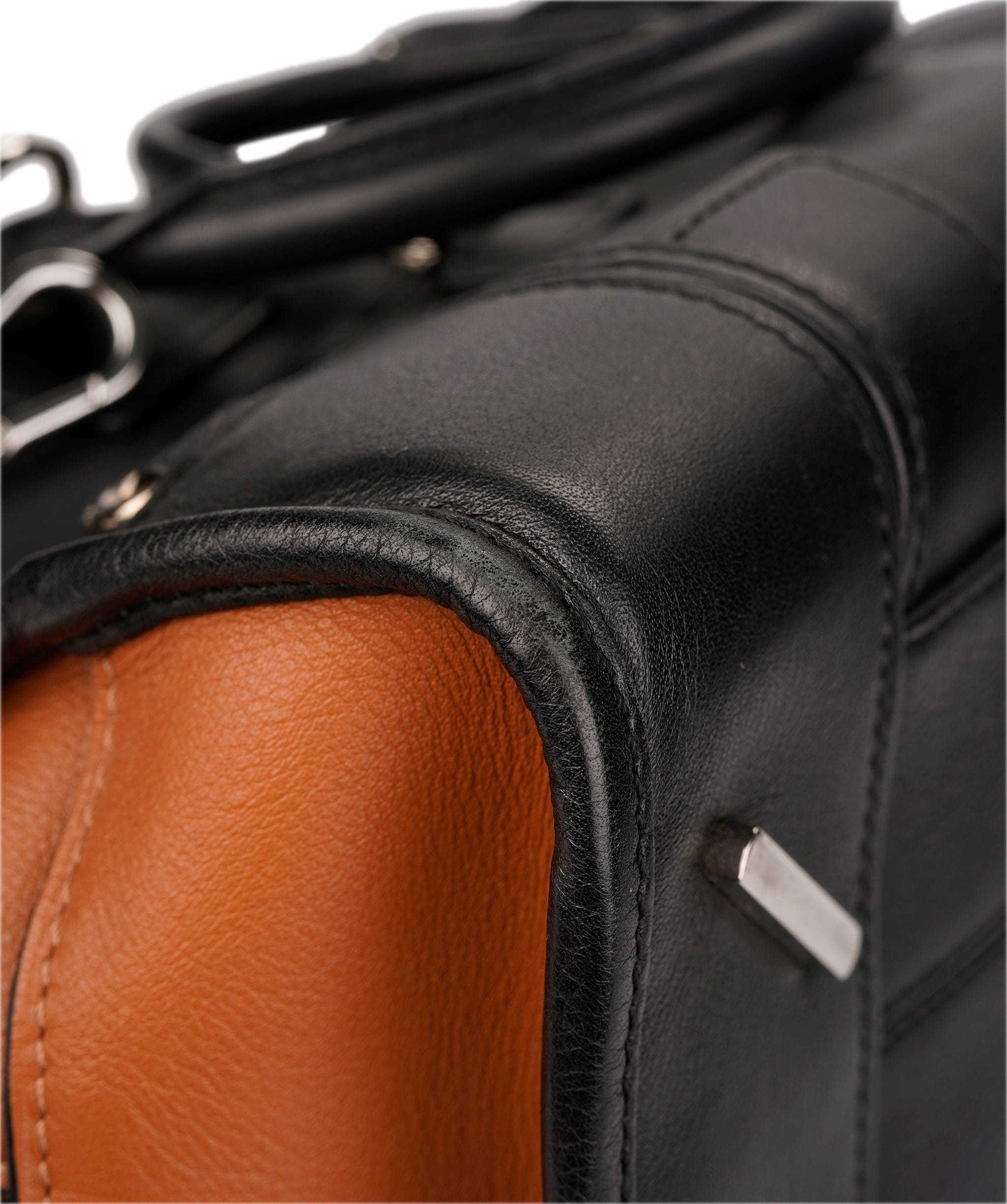 Loewe LOEWE Amazona 28 Multiplication Hand Bag Leather 2way Black Brown Auth 71072A DXBV0067