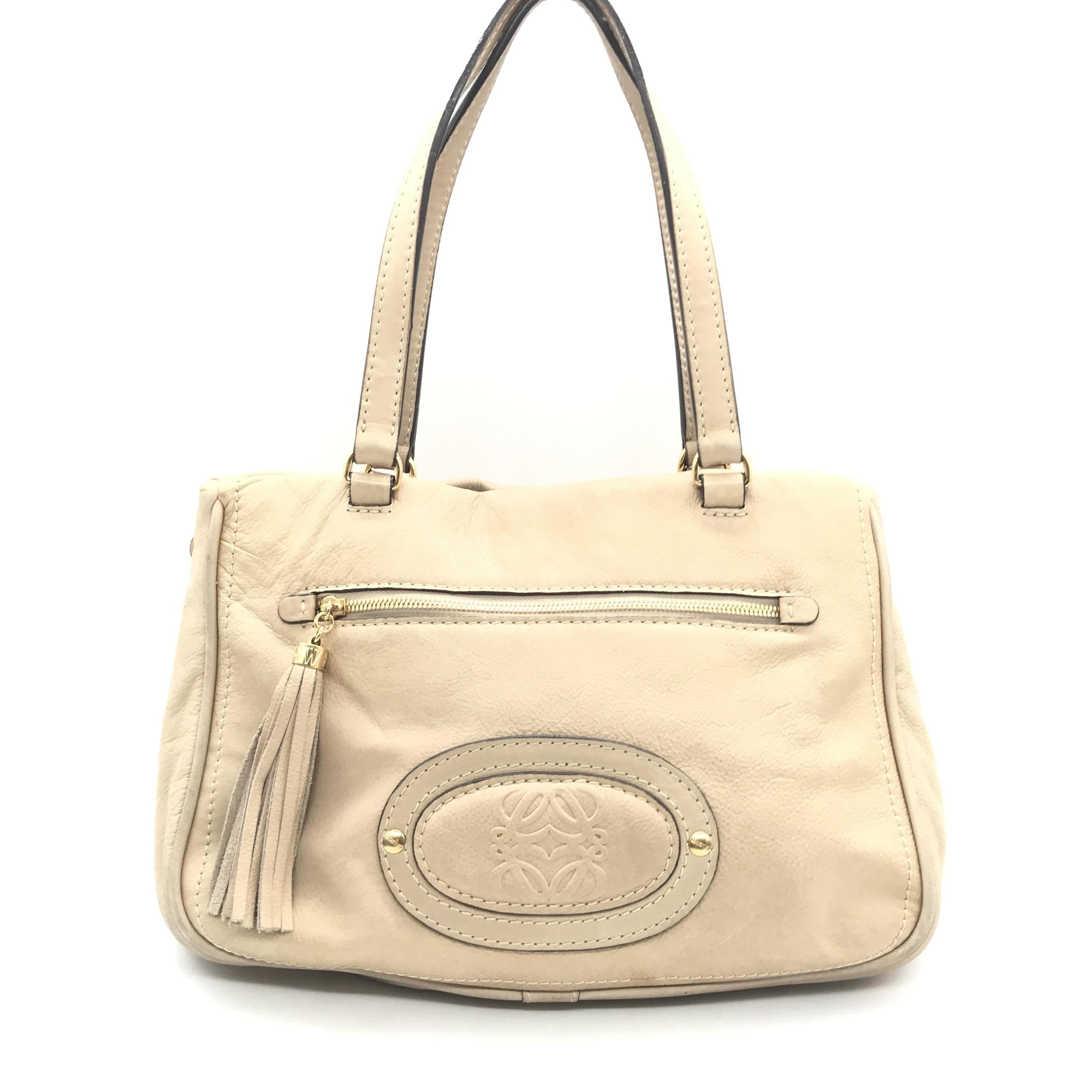 Loewe Loewe Beige Leather Handbag With Tassel C326276