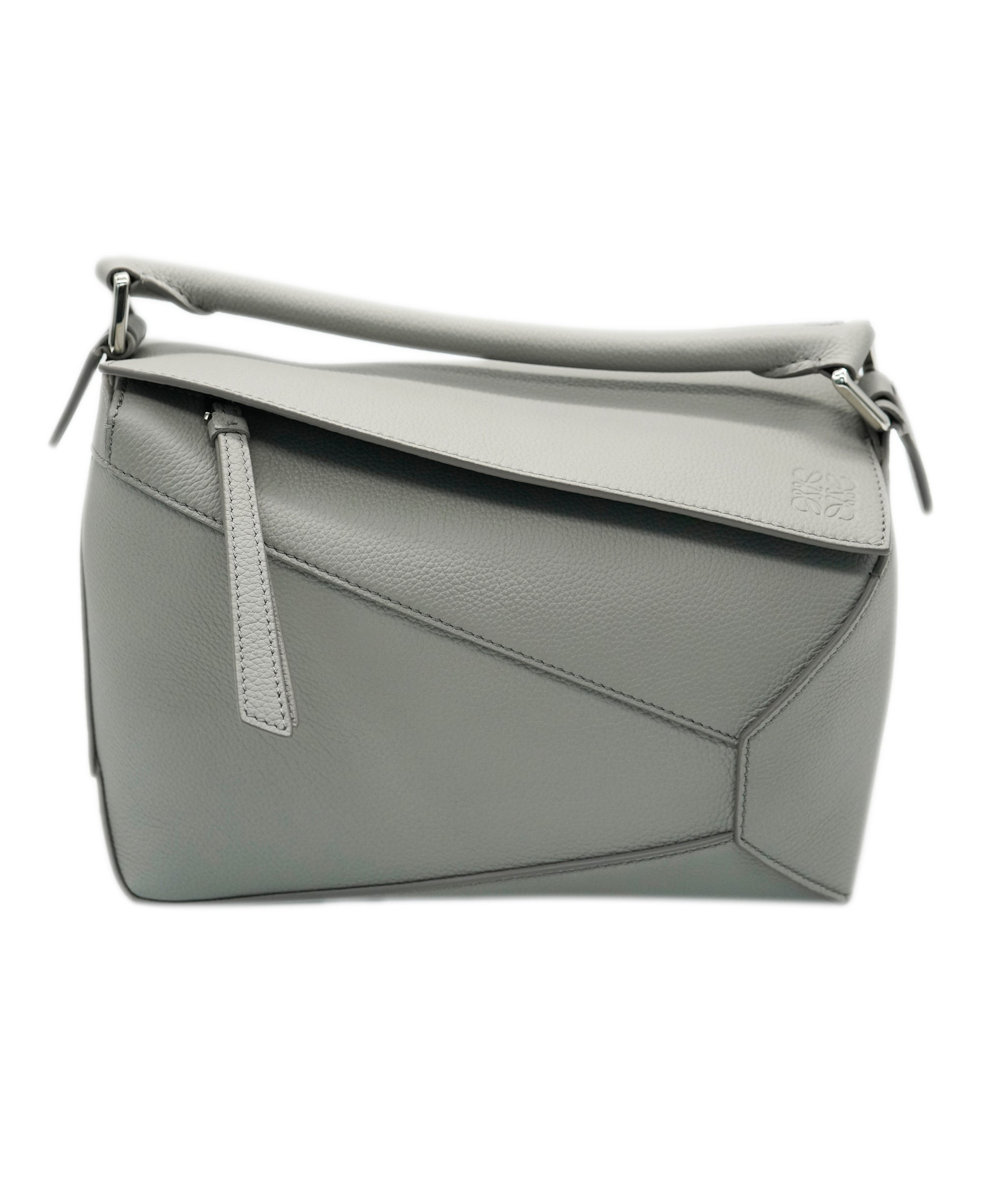 Loewe Loewe Pearl Grey Grained Calfskin Small Puzzle Edge ABC0919