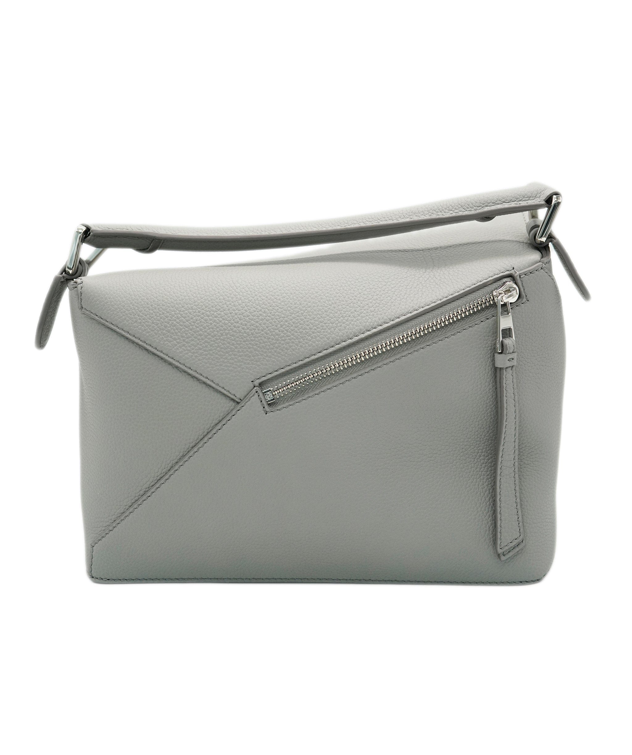 Loewe Loewe Pearl Grey Grained Calfskin Small Puzzle Edge ABC0919