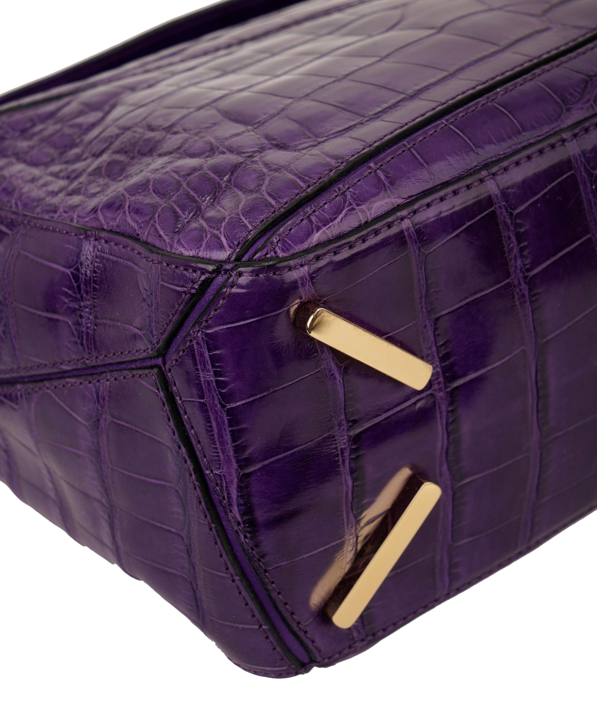 Loewe Loewe Puzzle Bag Alligator Medium with GHW ALC3918