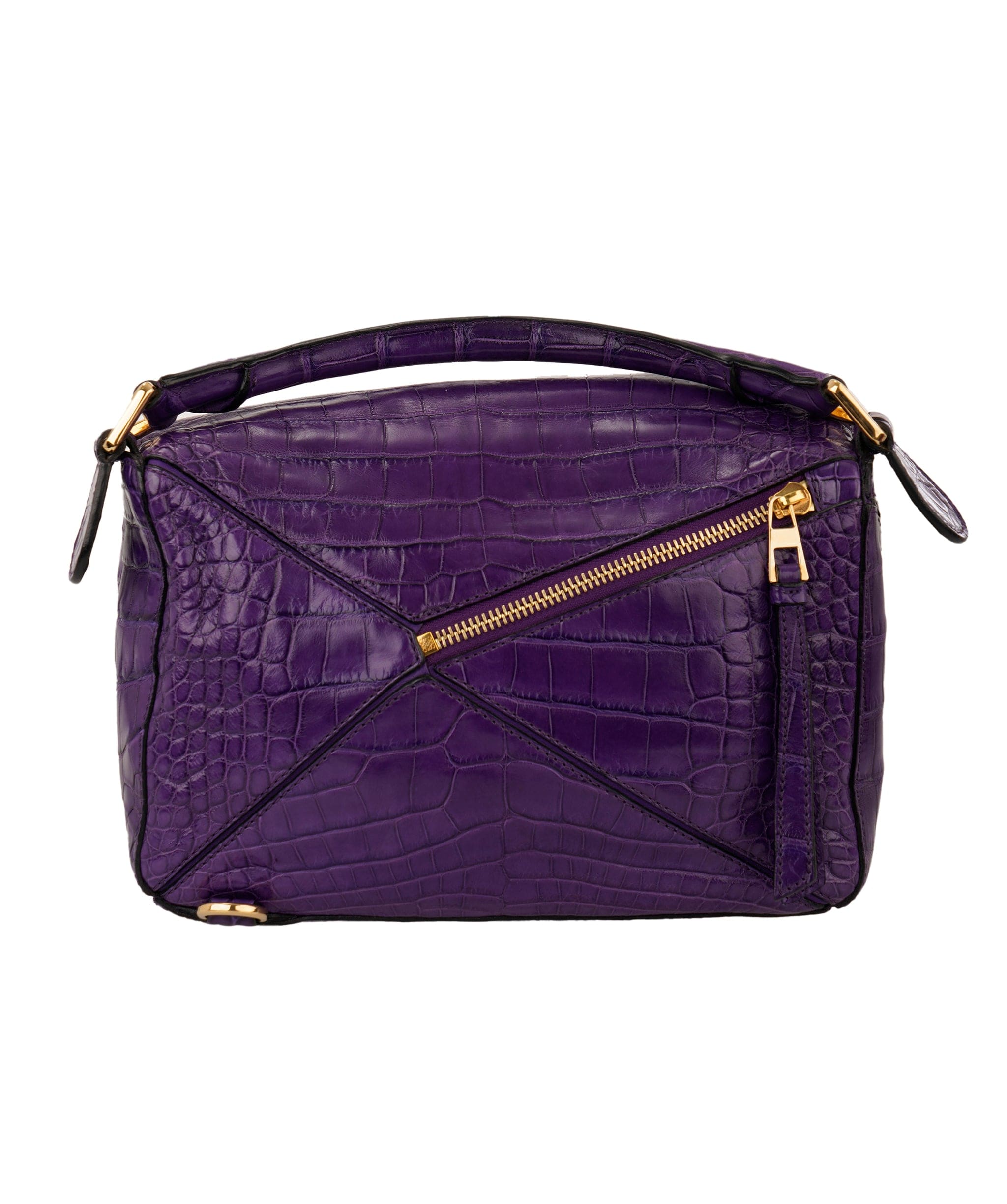Loewe Loewe Puzzle Bag Alligator Medium with GHW ALC3918